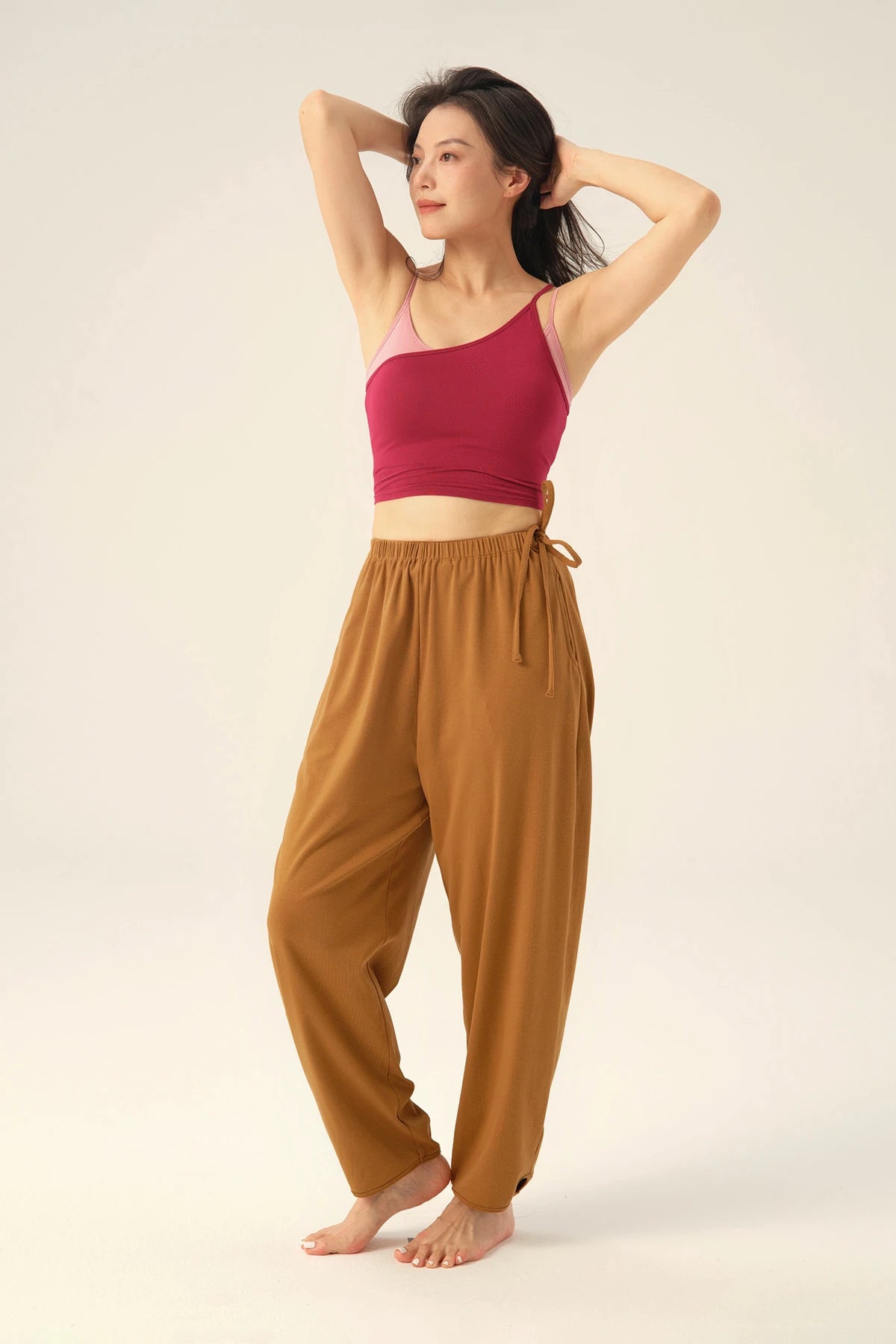 Hazel Tie-Side Pockets Yoga Pants