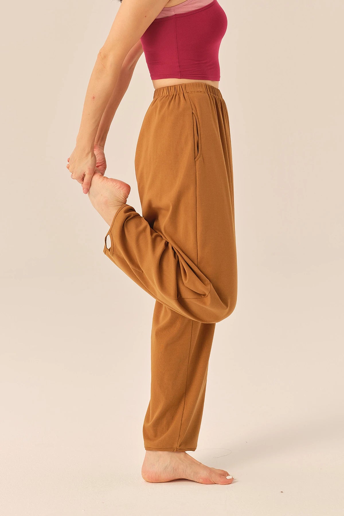 Hazel Tie-Side Pockets Yoga Pants