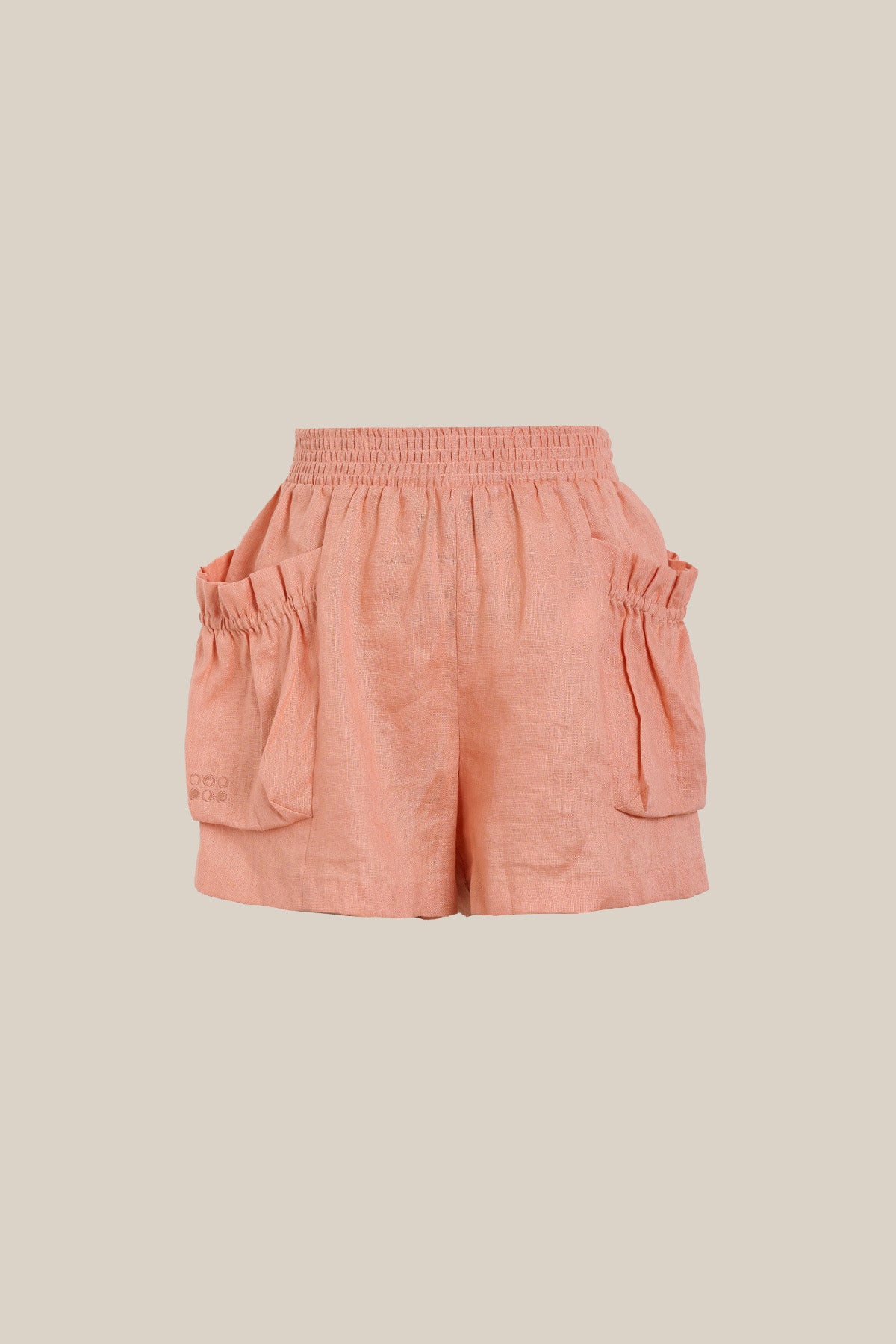 Seraphina 100% Linen High-Waist Shorts