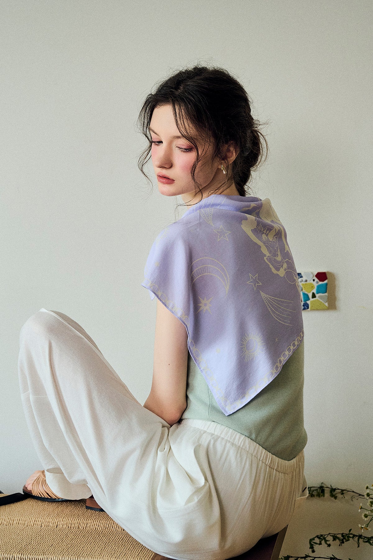 Aquarius Original YOGA Towel Lavender