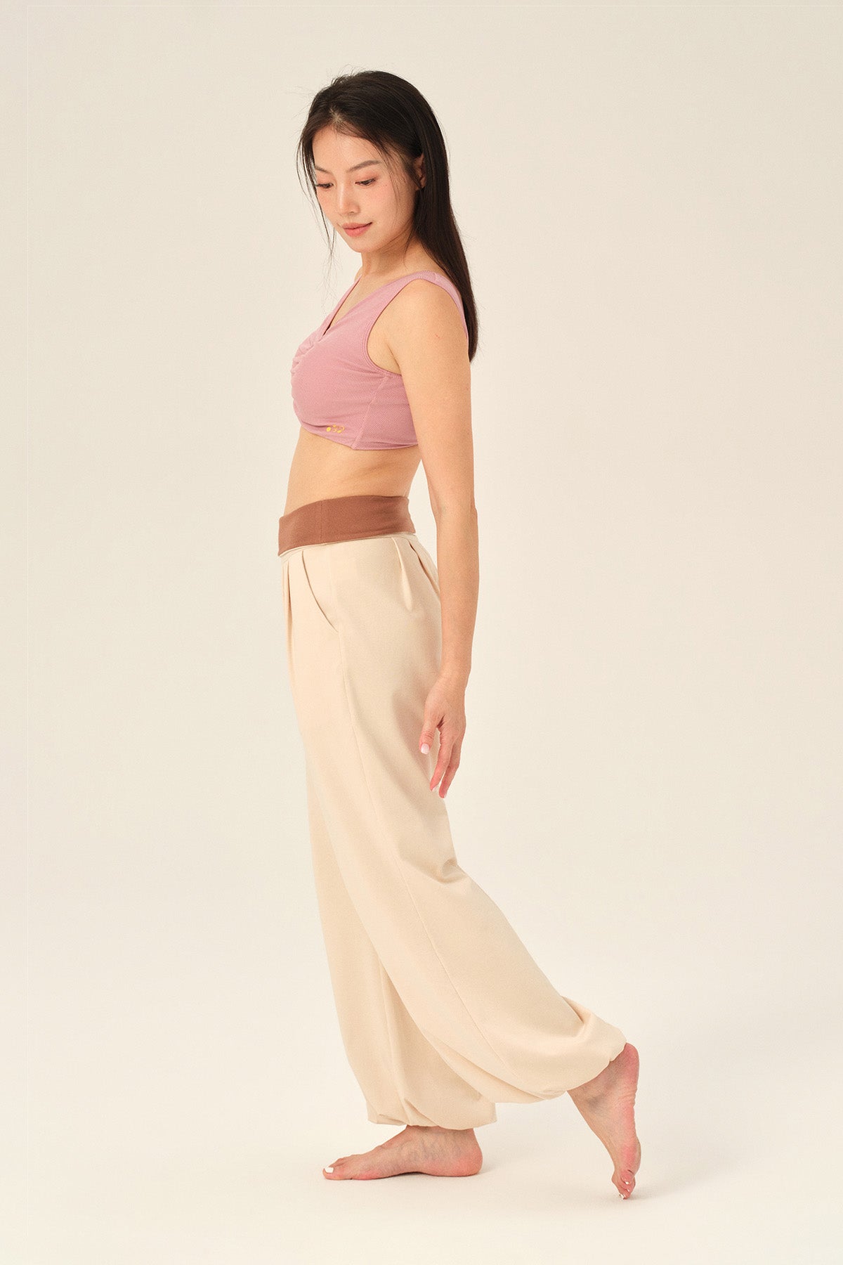 Isolde Tencel Cloud Ruched Twist Wide Strap Bralette