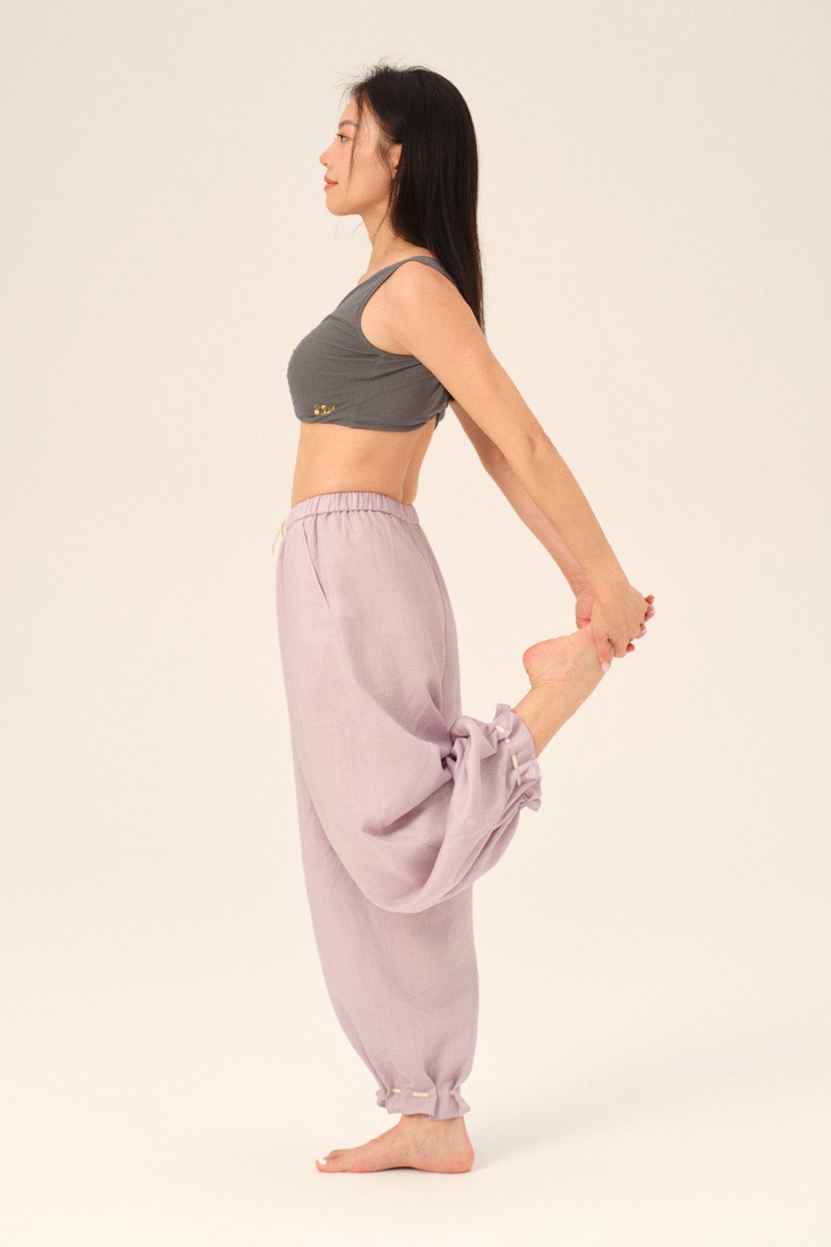 Isolde Tencel Cloud Ruched Twist Wide Strap Bralette