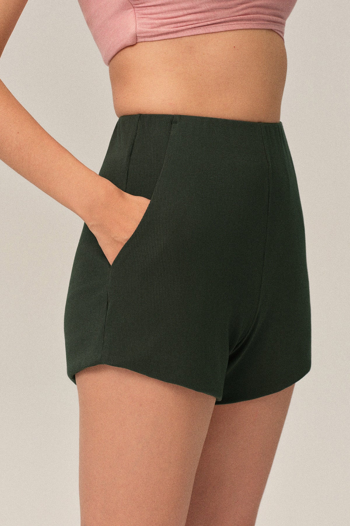 Wren Bamboo Fiber High-Waist Shorts