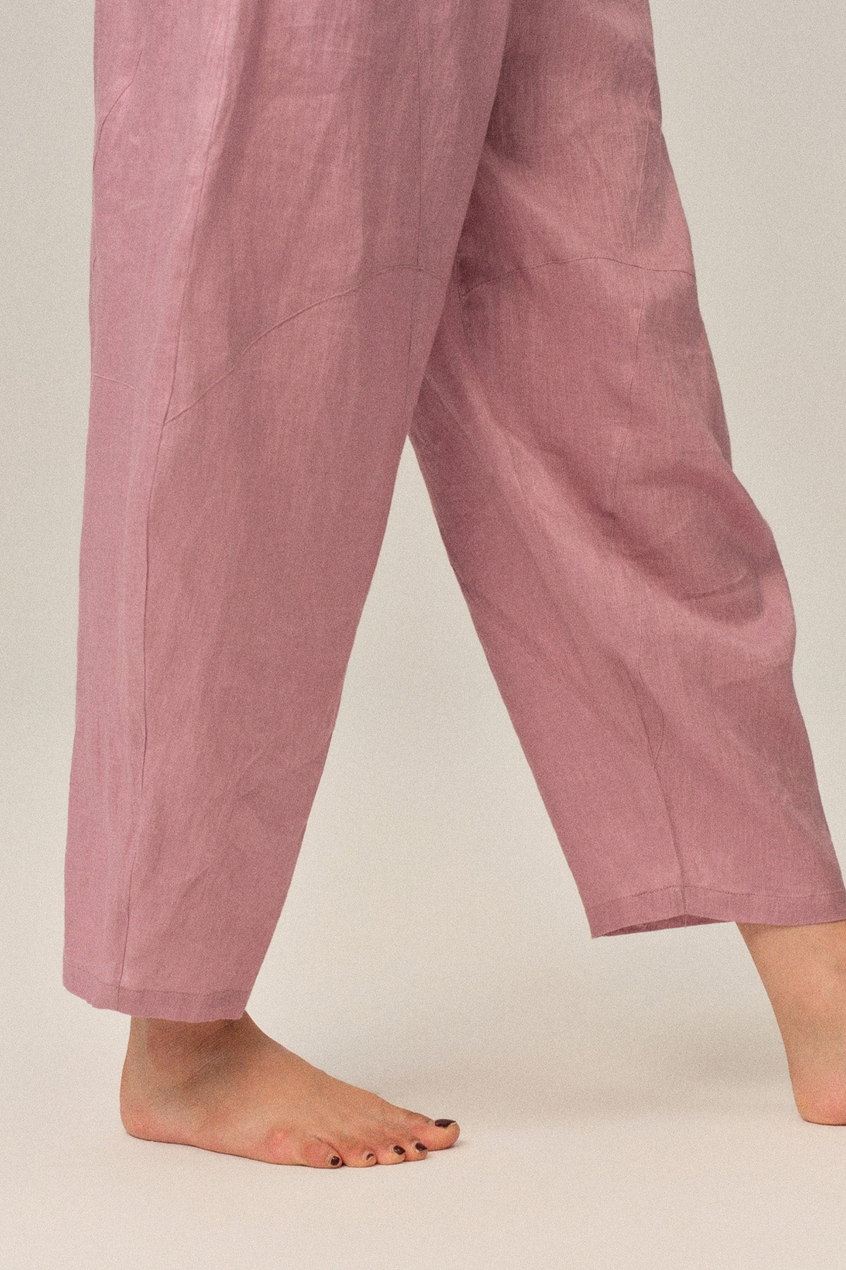 Ione 100% Linen Multi-Panel Draped Loose Cocoon Pants