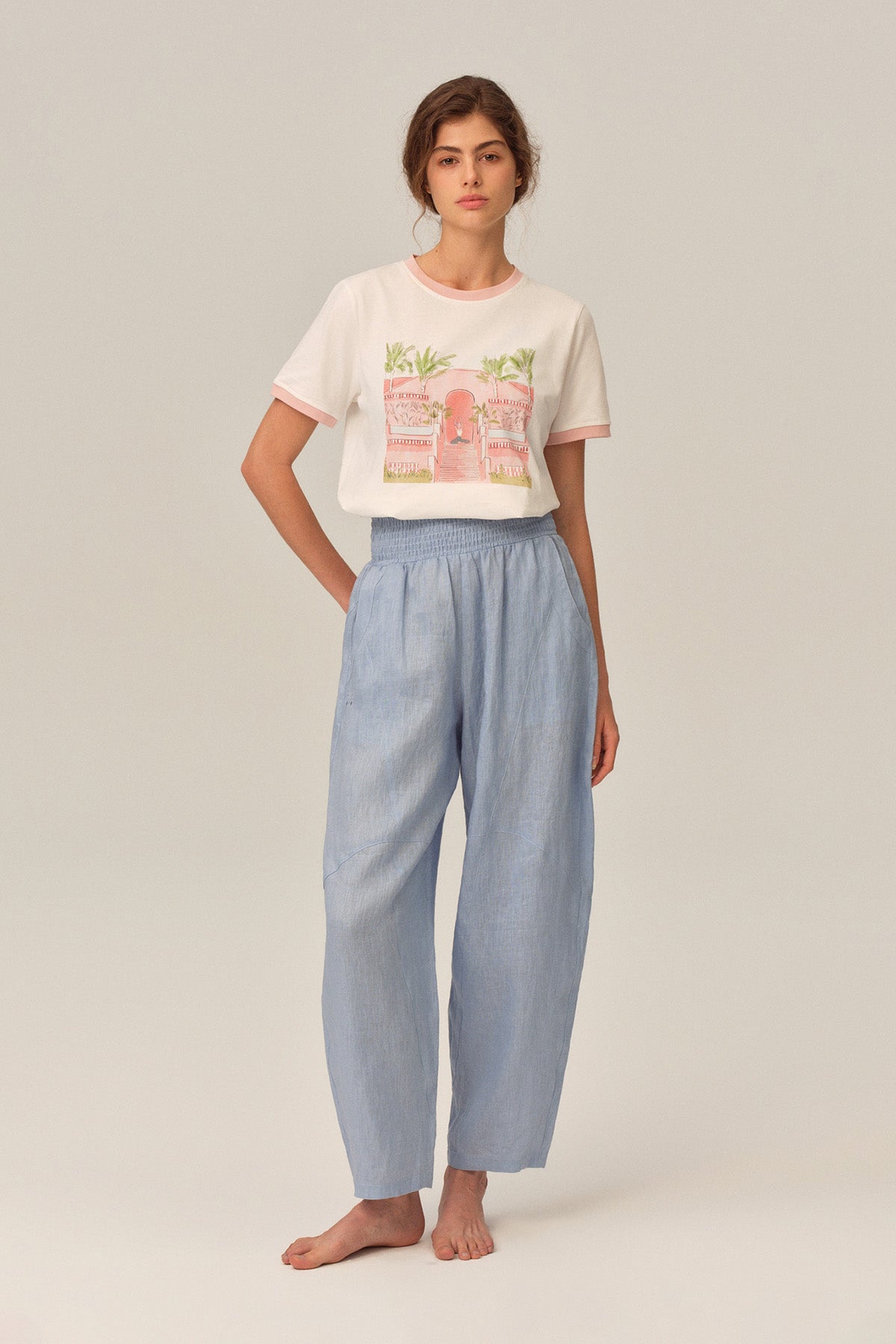 Weiwei Outdoor Yoga Relaxed Cotton T-Shirt
