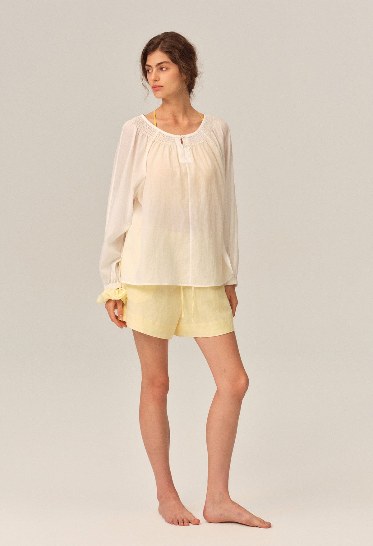 Florence Tencel Linen Loose Babydoll Blouse