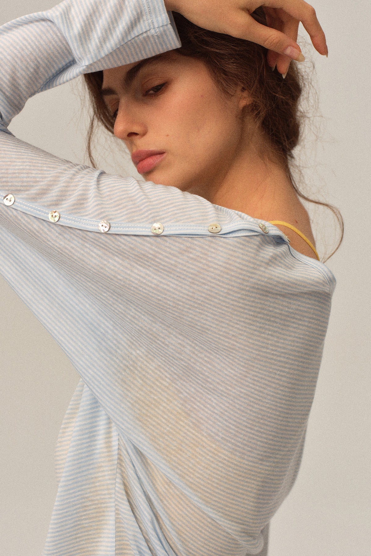 Marnie Tencel Blend Breathable Waist Defensive Sun Protection Knit T-shirt