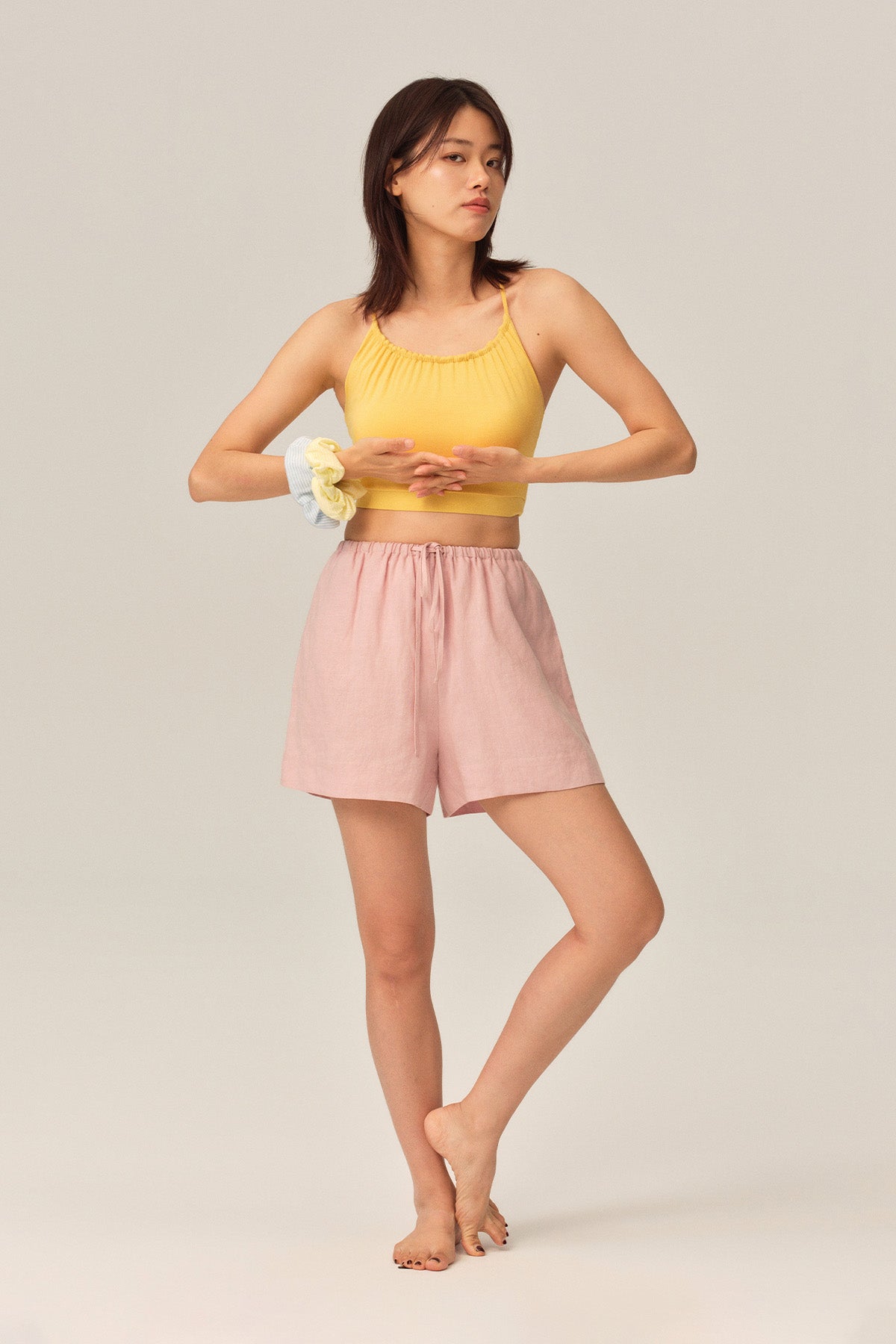 Elowen Tencel Linen Loose Casual Shorts