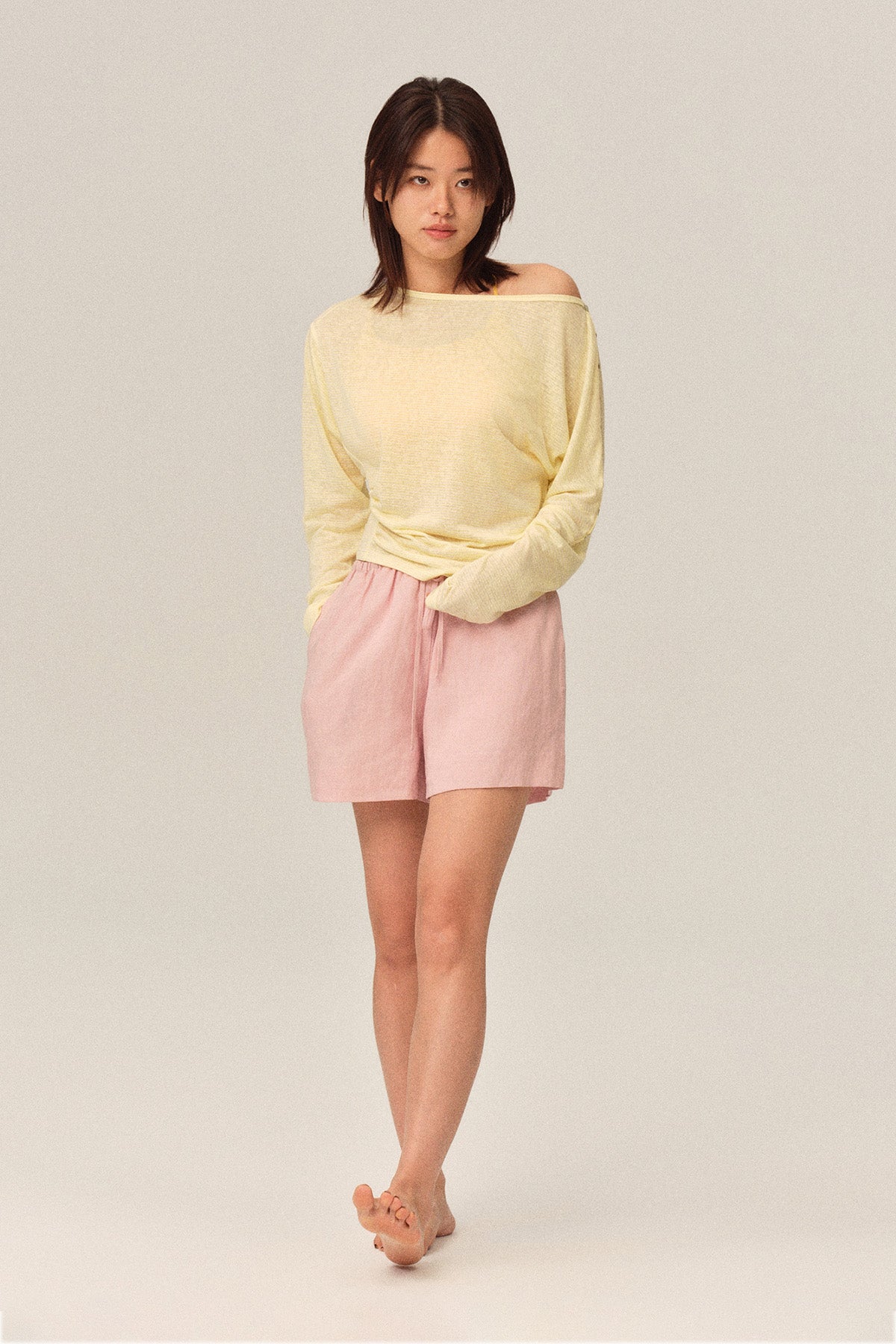 Marnie Tencel Blend Breathable Waist Defensive Sun Protection Knit T-shirt
