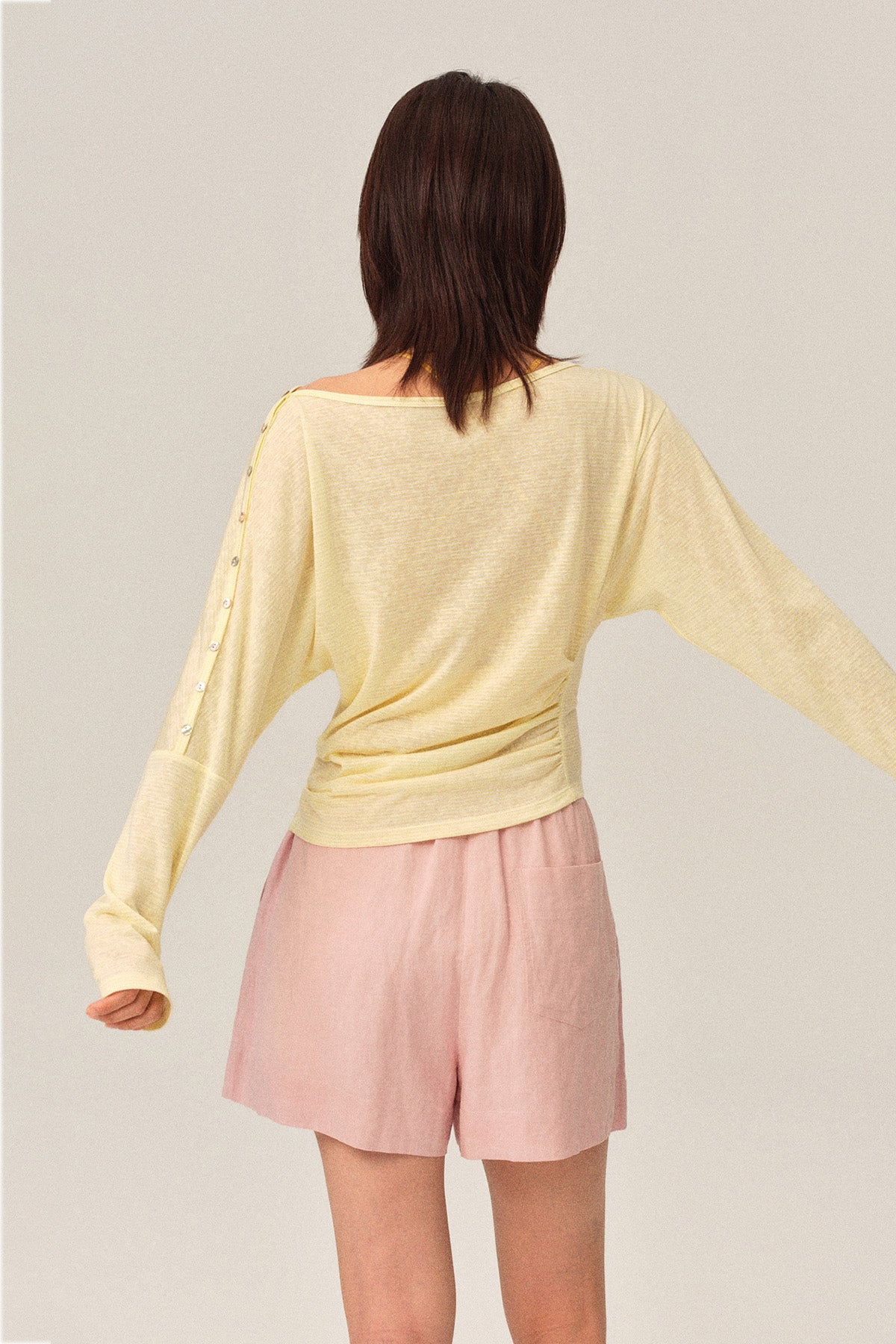 Marnie Tencel Blend Breathable Waist Defensive Sun Protection Knit T-shirt