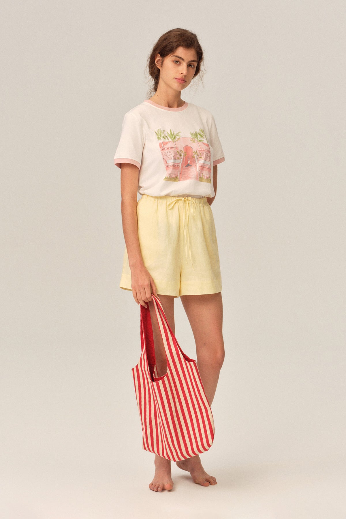 Weiwei Outdoor Yoga Relaxed Cotton T-Shirt