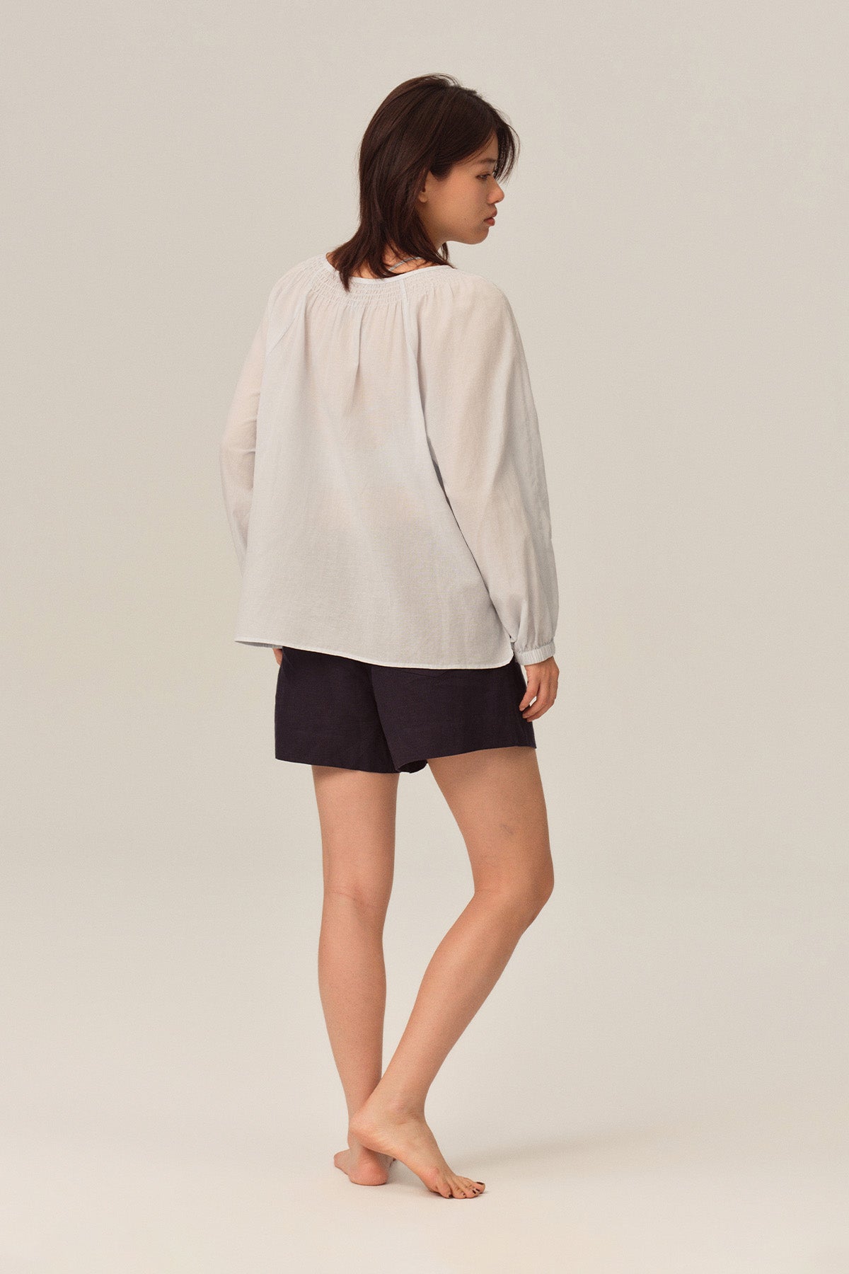Elowen Tencel Linen Loose Casual Shorts