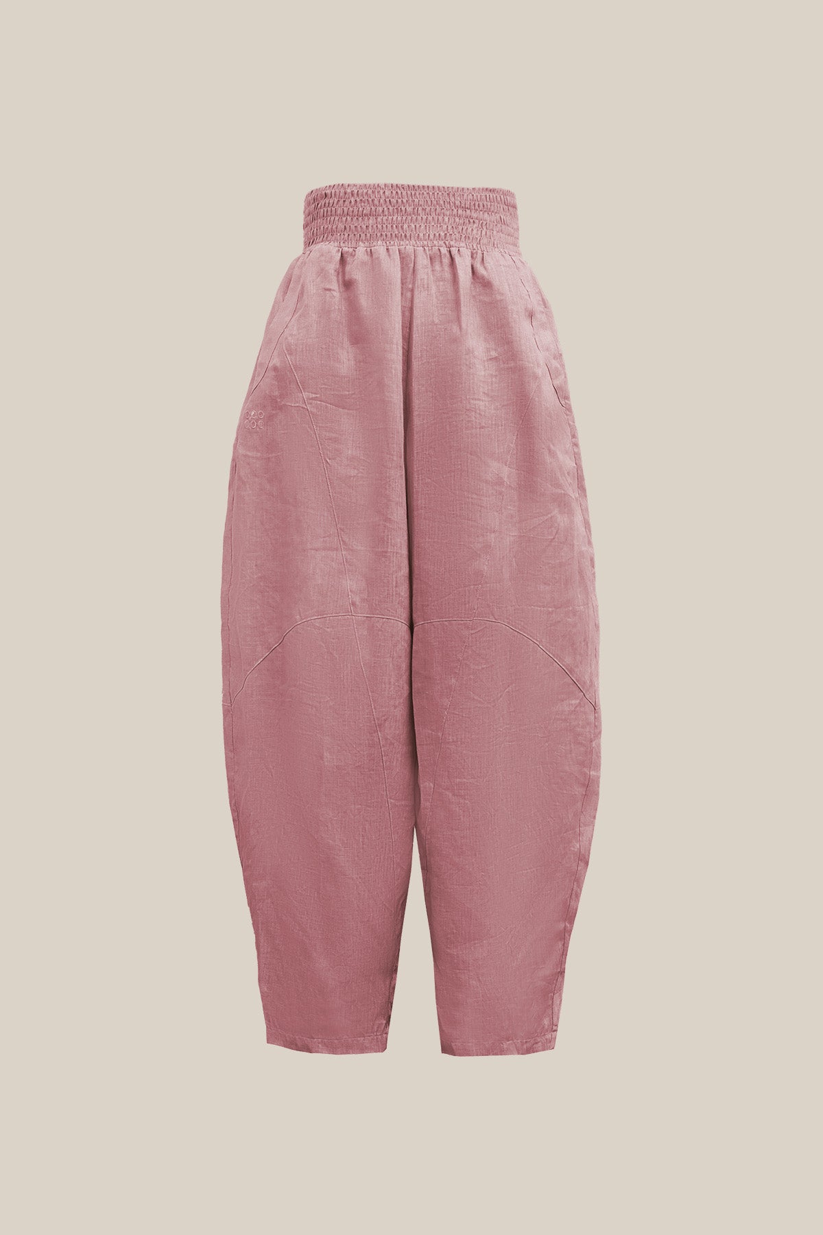 Ione 100% Linen Multi-Panel Draped Loose Cocoon Pants
