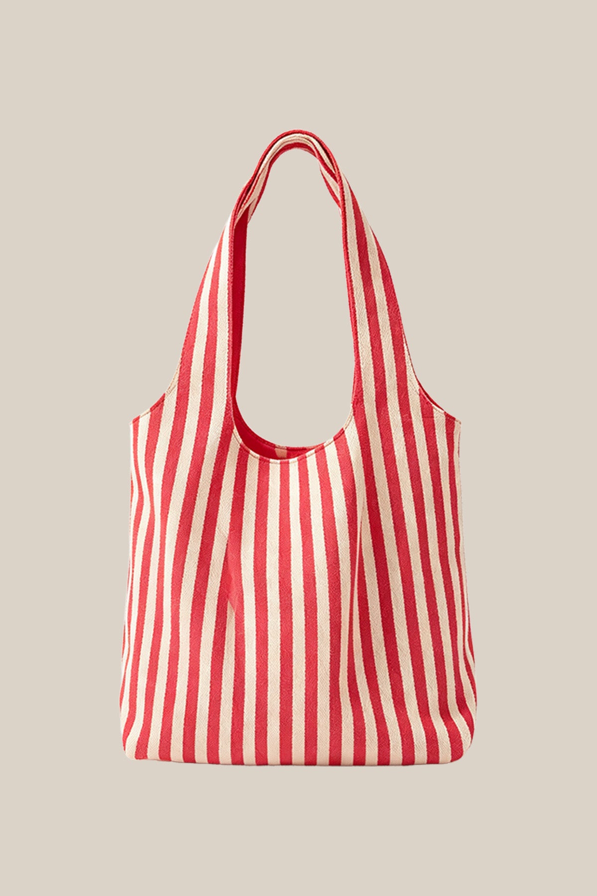 Vertical Stripe Eco-Friendly Canvas Tote Bag
