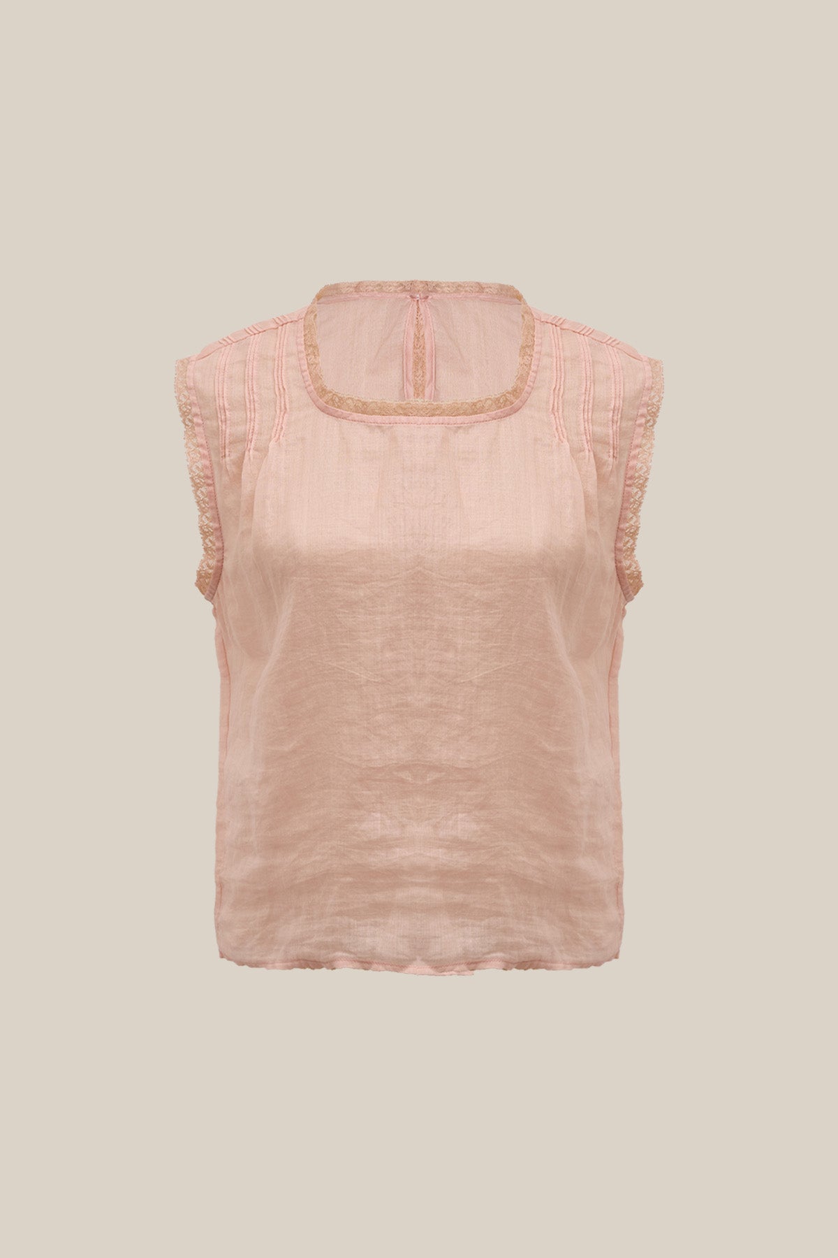 Maren 100% Ramie Loose Drop Shoulder Top