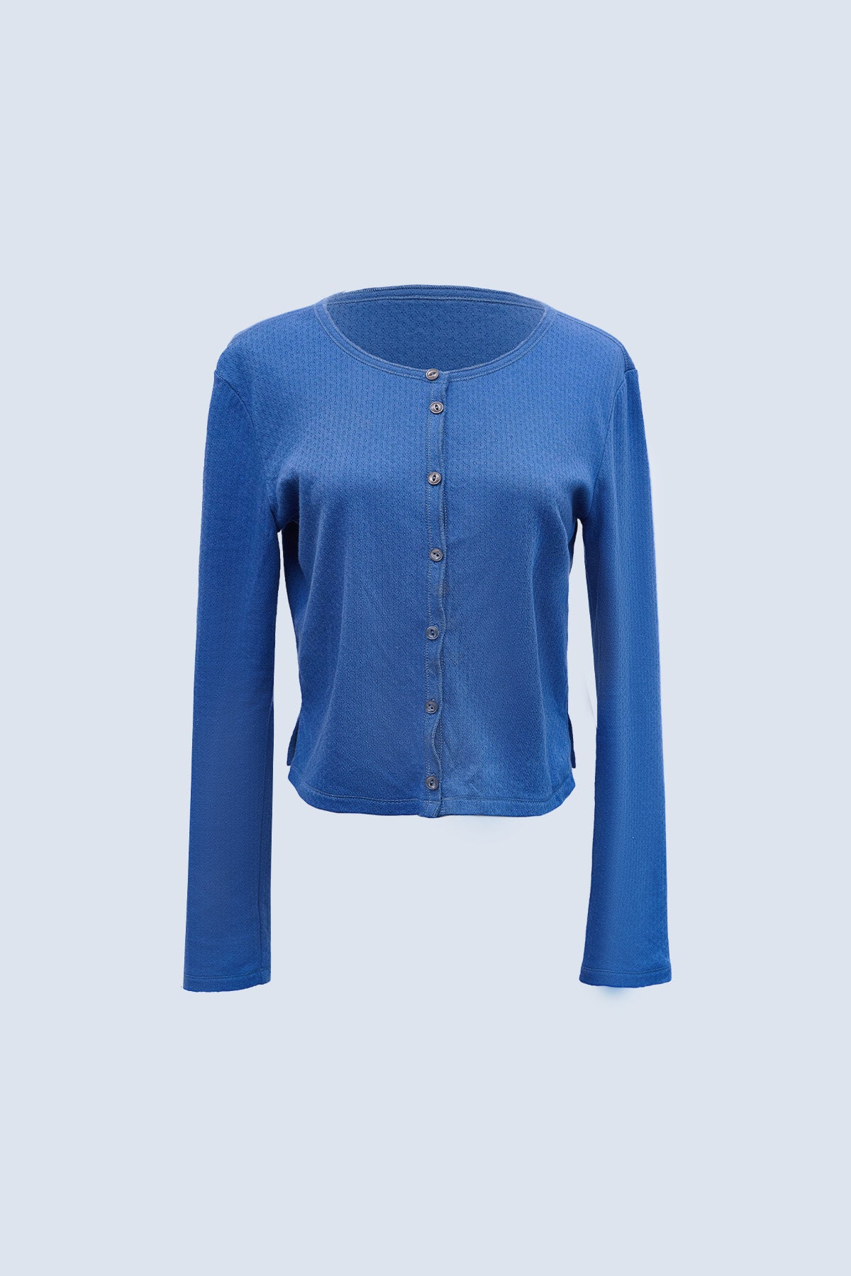 Ella Cropped Jacquard Round-Neck Cardigan
