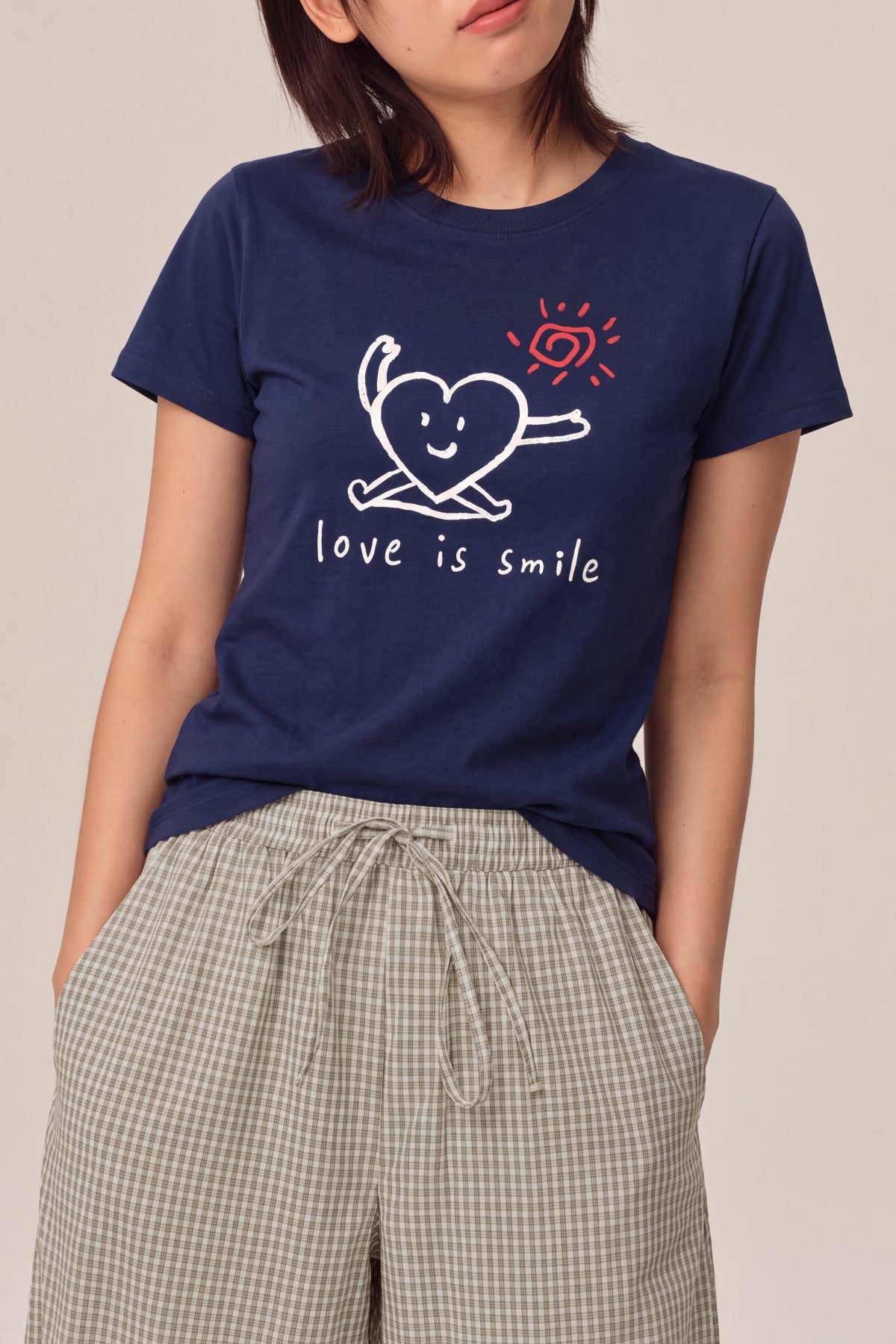 Sophie Print Stretch Relaxed Straight-Fit T-Shirt