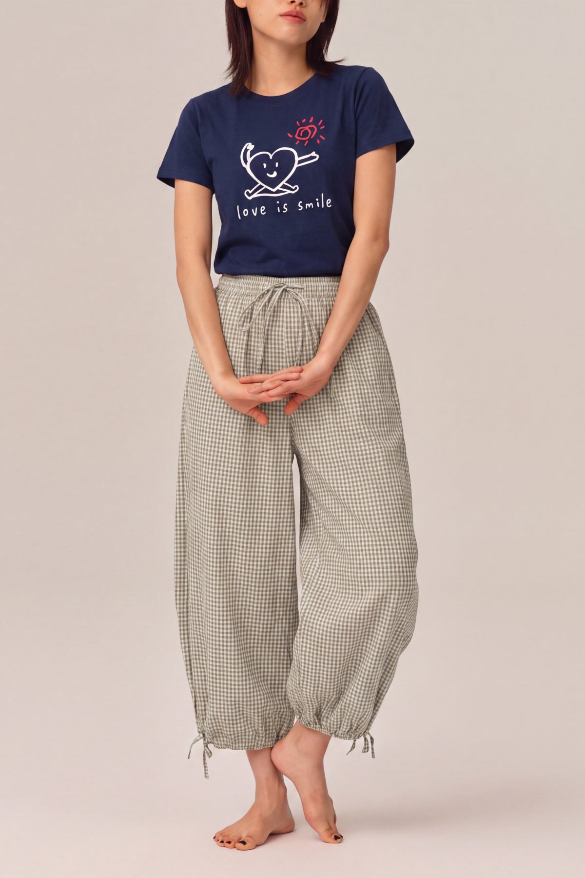 Sophie Print Stretch Relaxed Straight-Fit T-Shirt