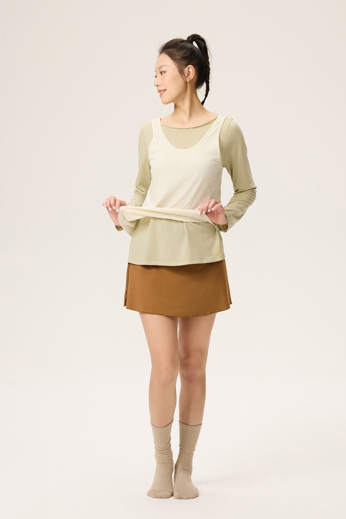 Chloe Workout Top Cover Up Long Sleeve Top