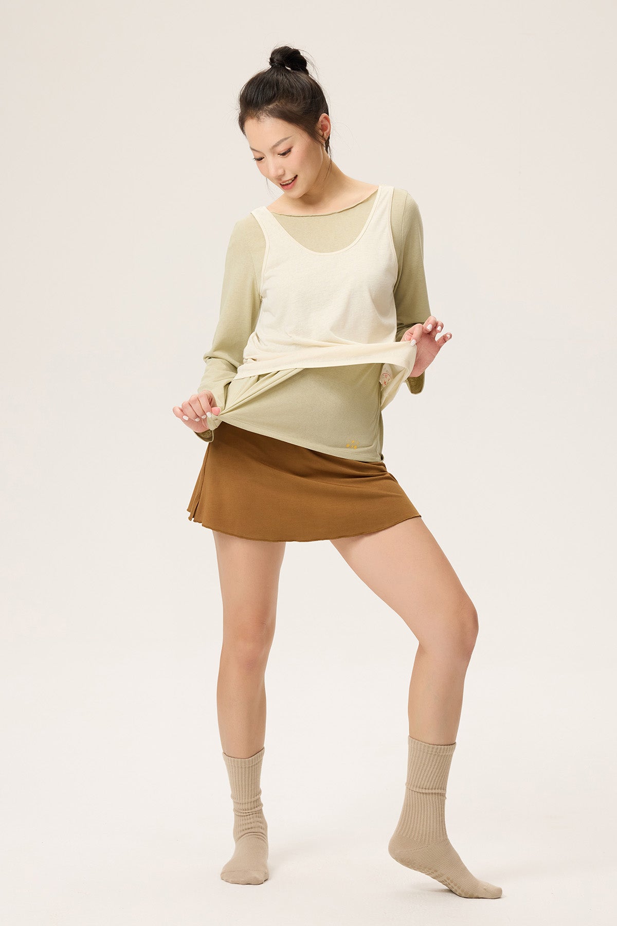 Chloe Workout Top Cover Up Long Sleeve Top