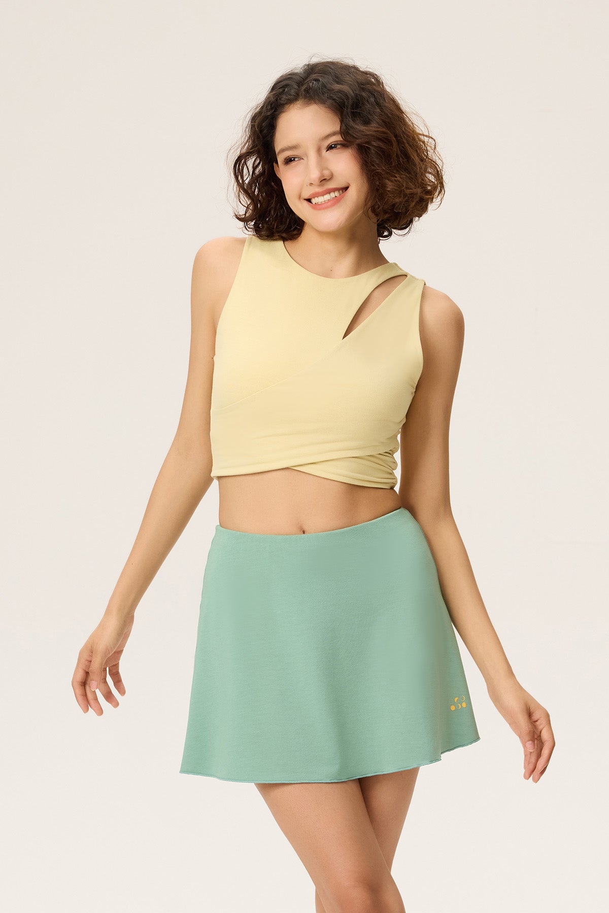 Bella Crescent Cut-out Bamboo Tank