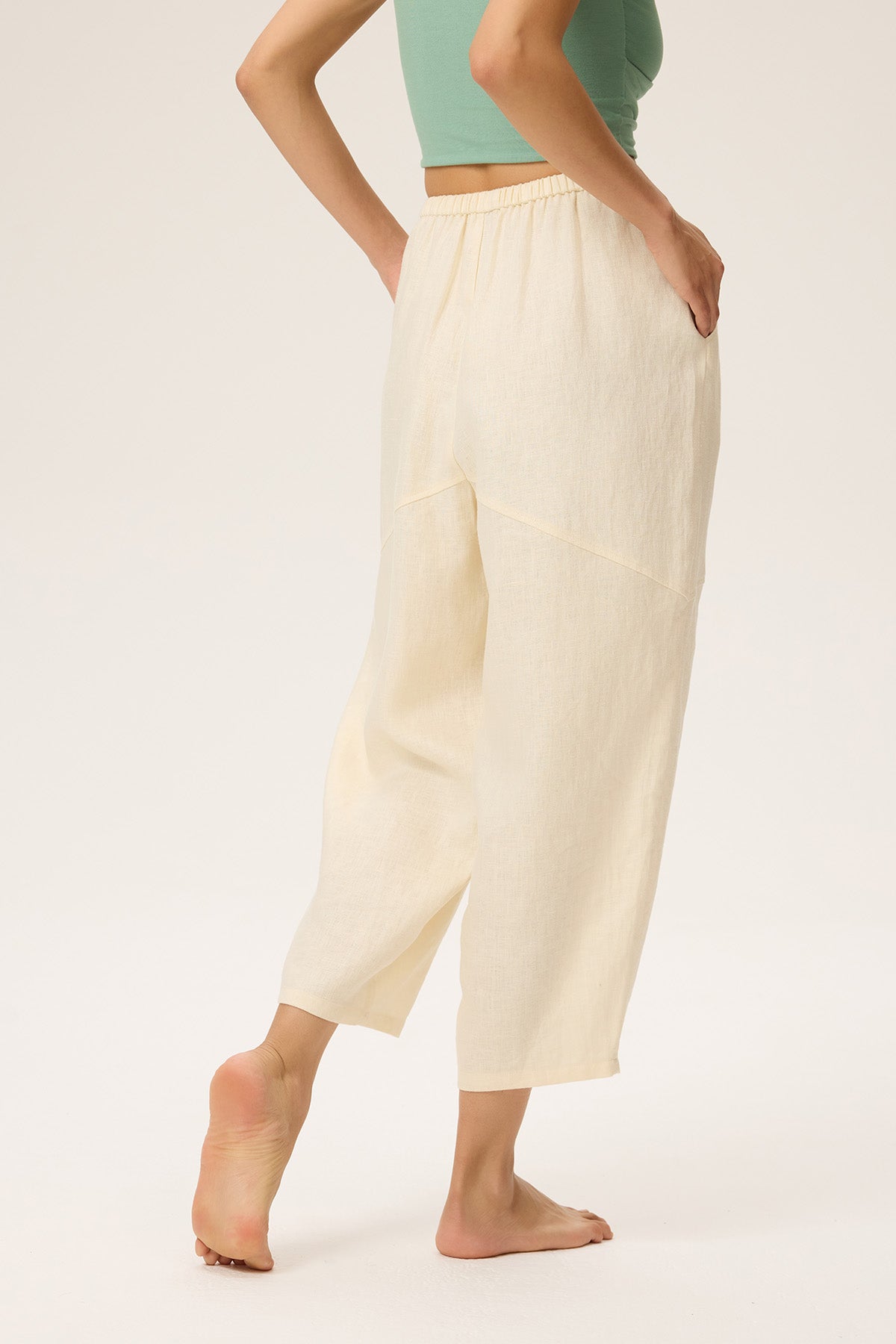 Lennon Linen-Blend Drawstring Relaxed Fit Pants