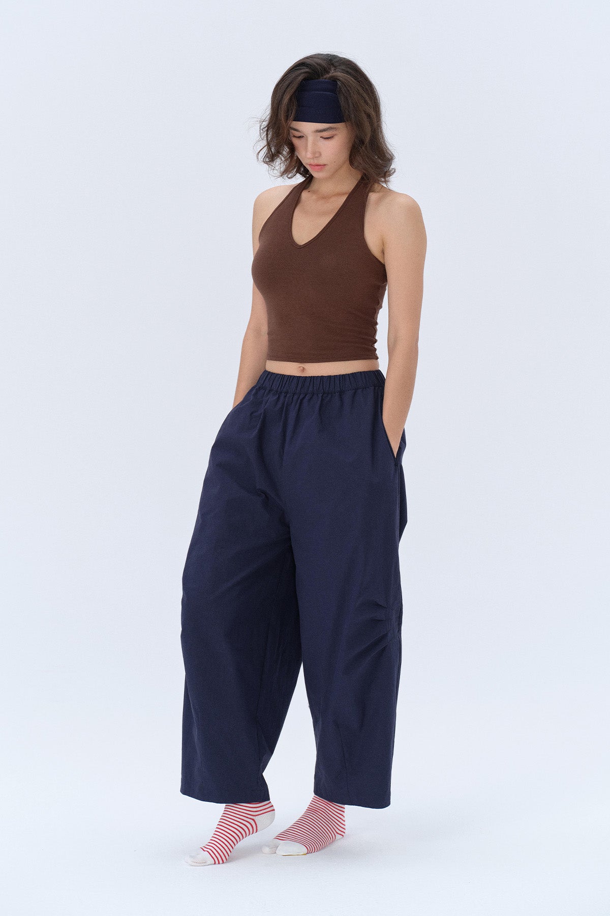Nora Balloon Cocoon Tucked Trousers