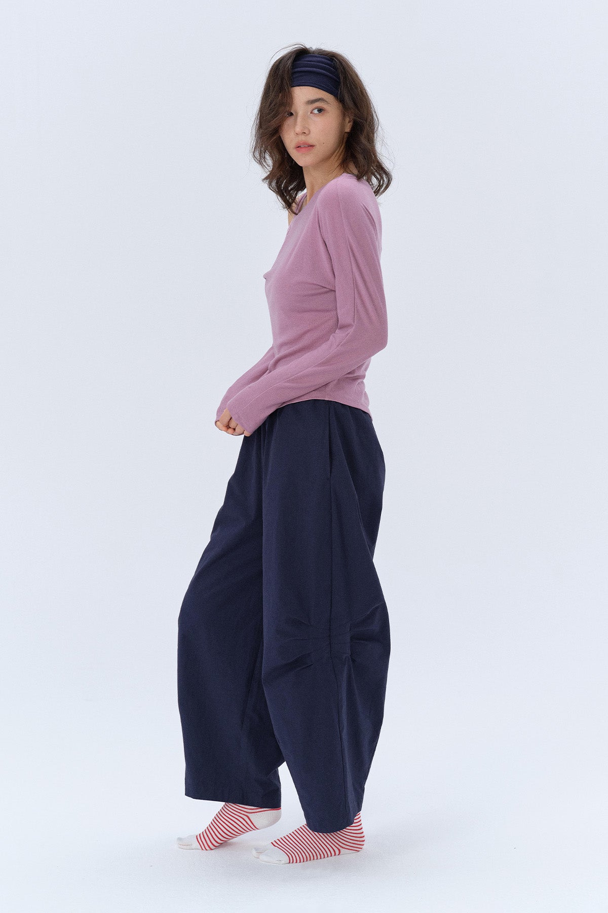 Olivia Asymmetric Off-Shoulder Long-Sleeve Top