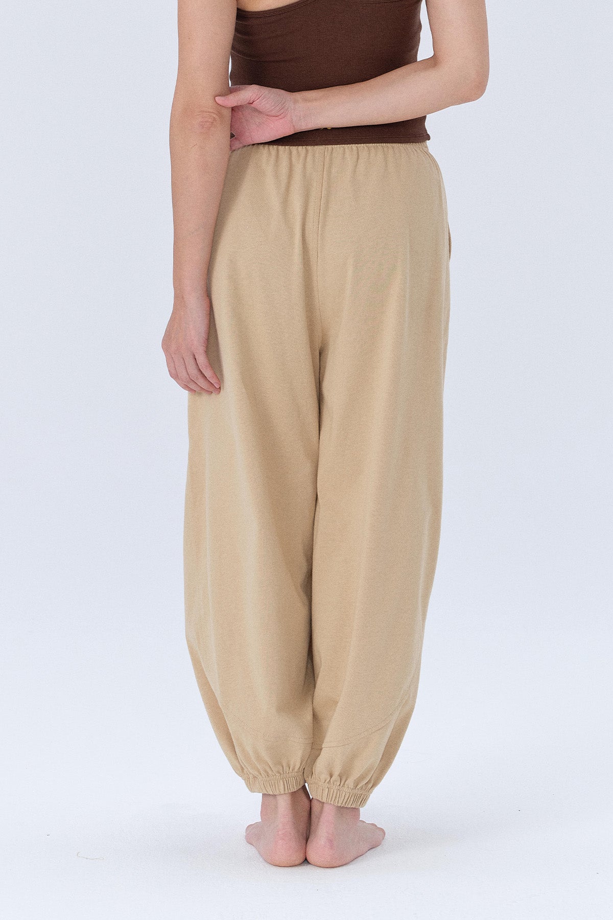 Hazel Lantern Drawstring Logo Trousers