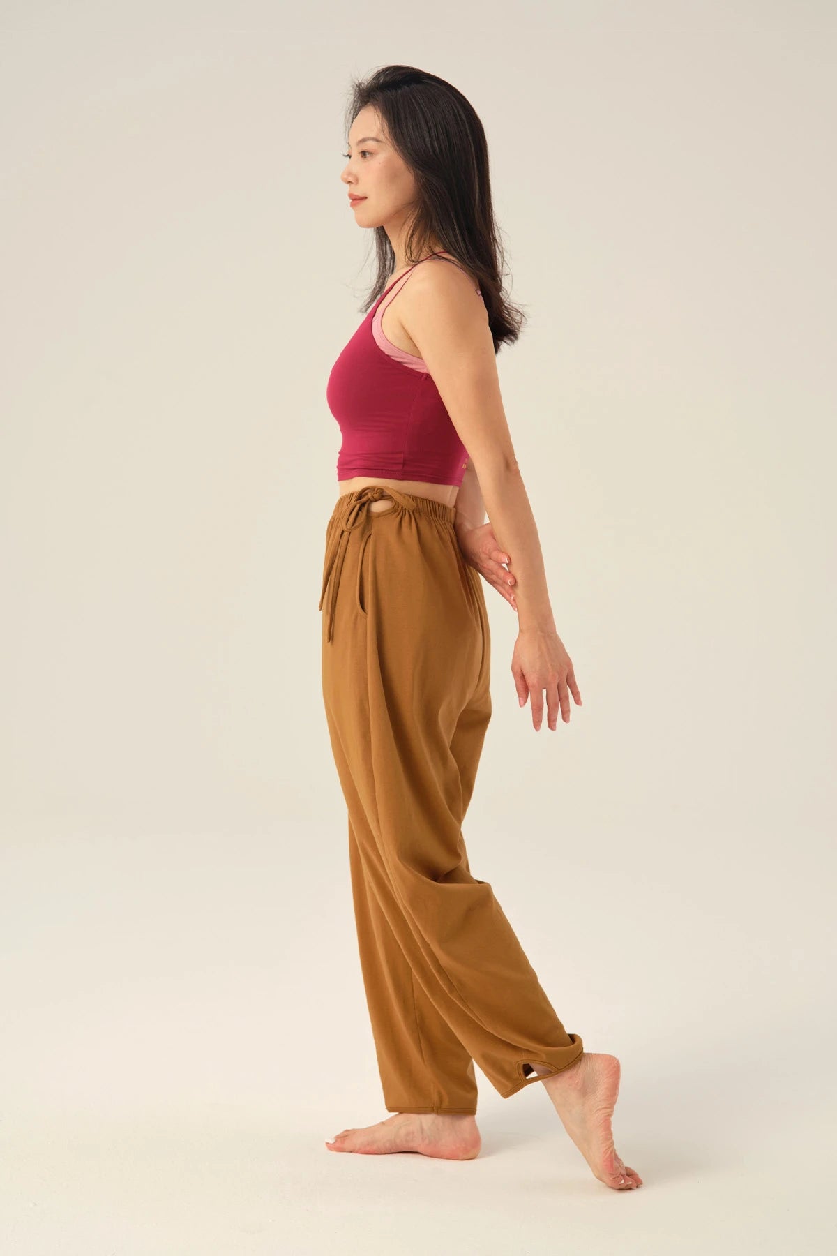 Hazel Tie-Side Pockets Yoga Pants