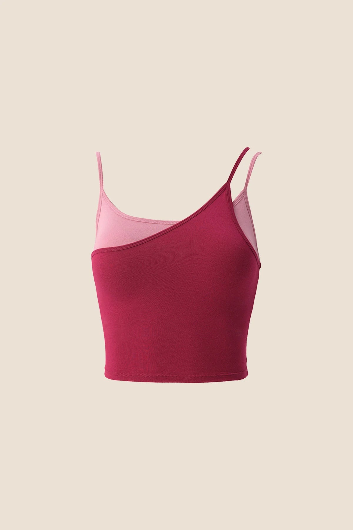 Charlotte Color-Block Layered Bamboo Bra Top