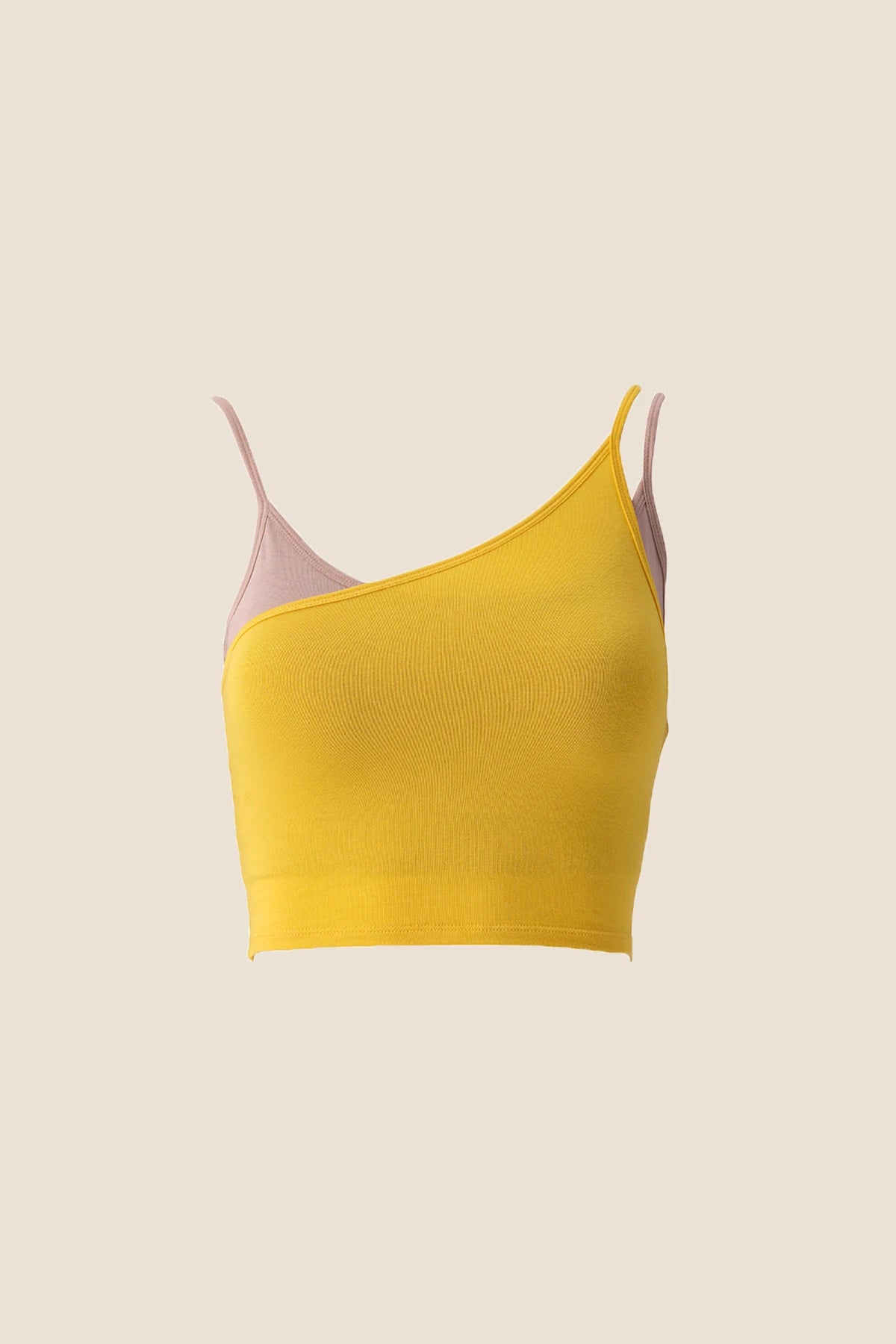 Charlotte Color-Block Layered Bamboo Bra Top