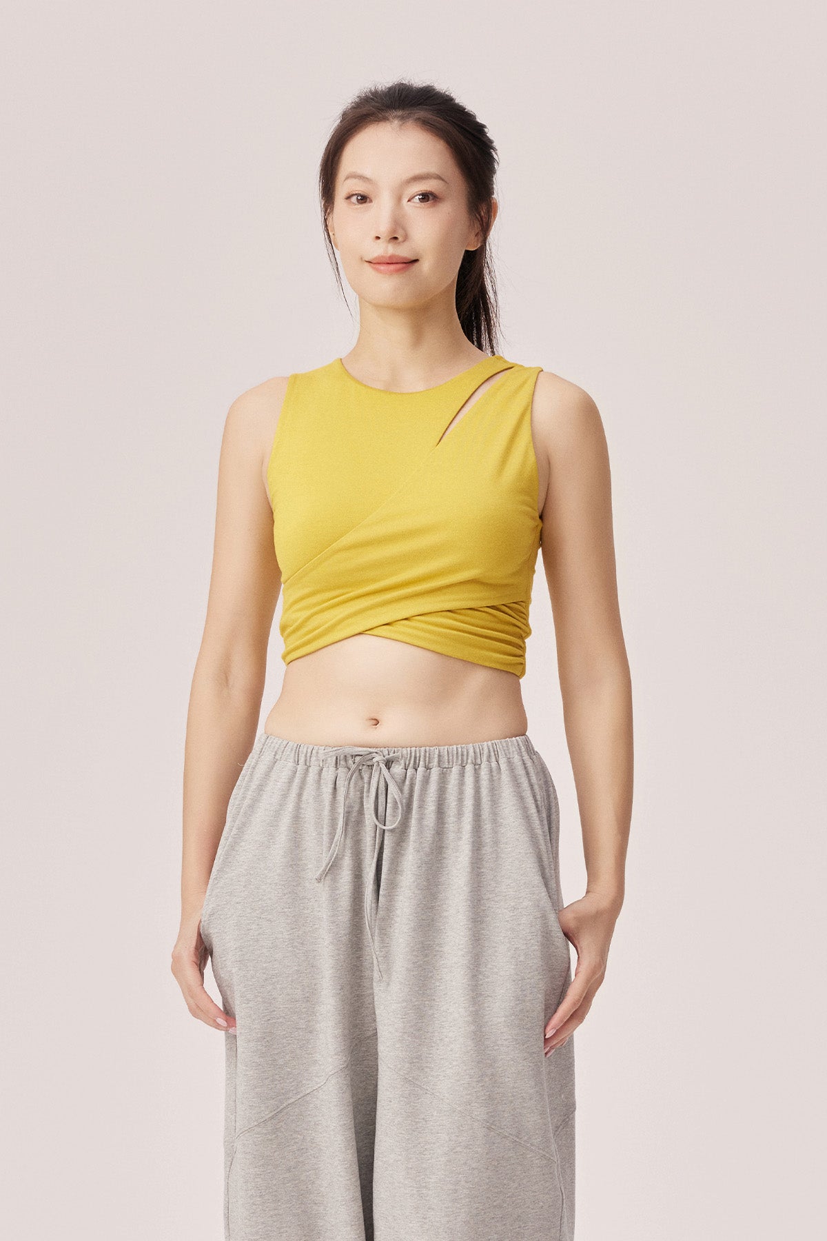 Bella Crescent Cut-out Bamboo Tank