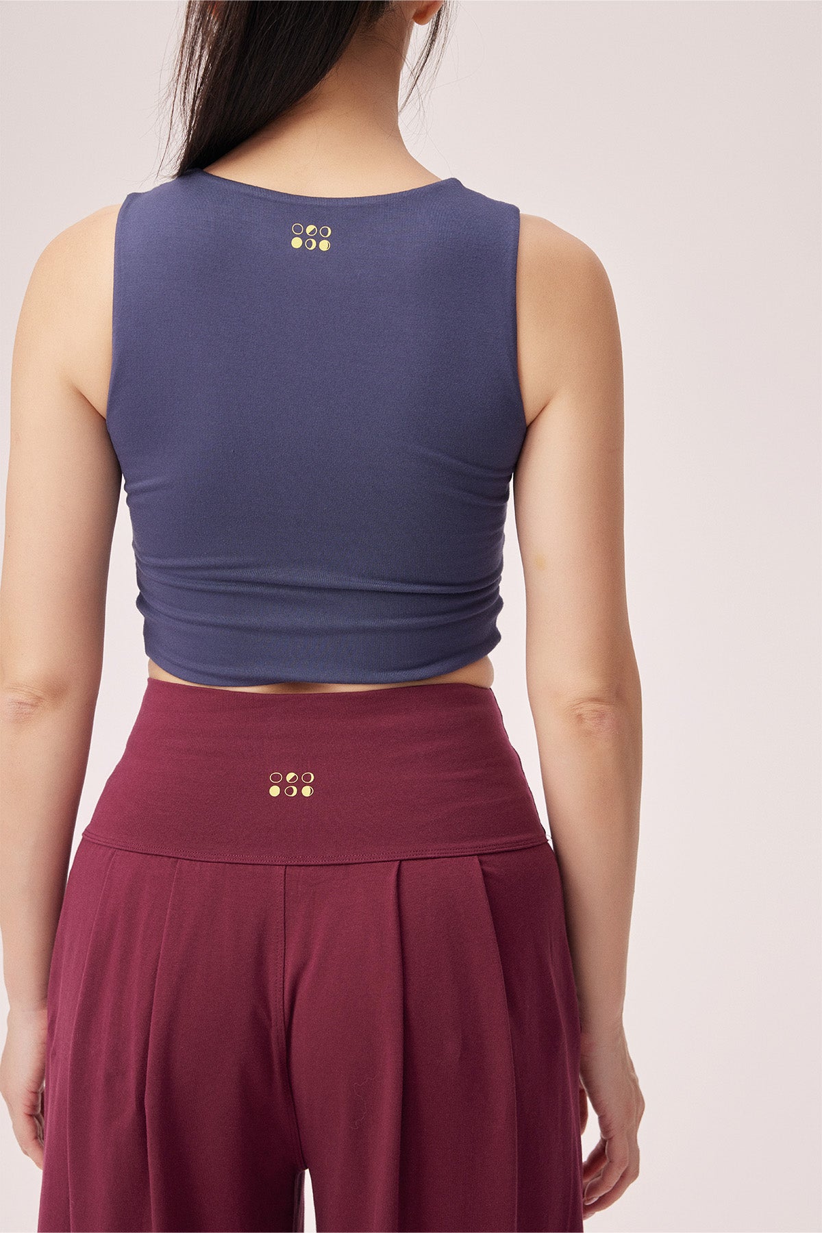 Amari Relaxed High-Rise Cotton Yoga Jogger Pants