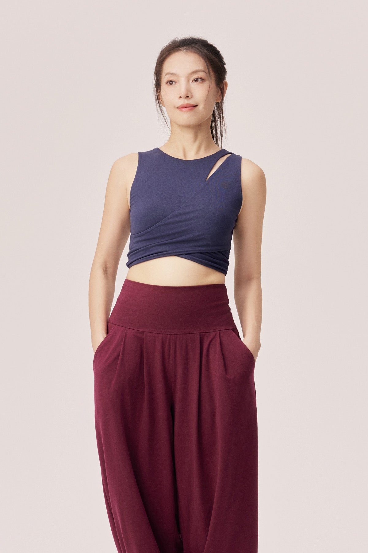 Bella Crescent Cut-out Bamboo Tank