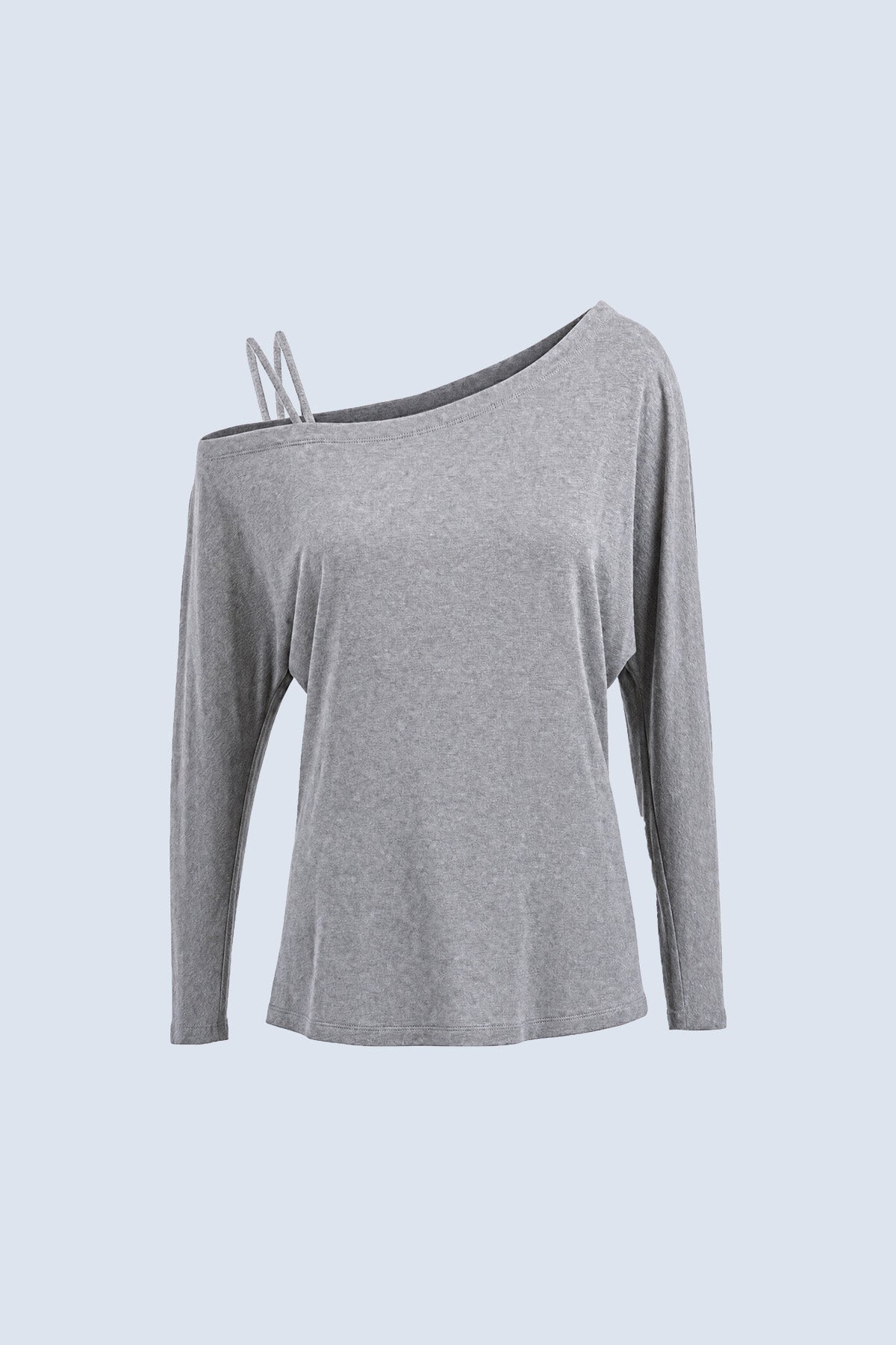 Olivia Asymmetric Off-Shoulder Long-Sleeve Top