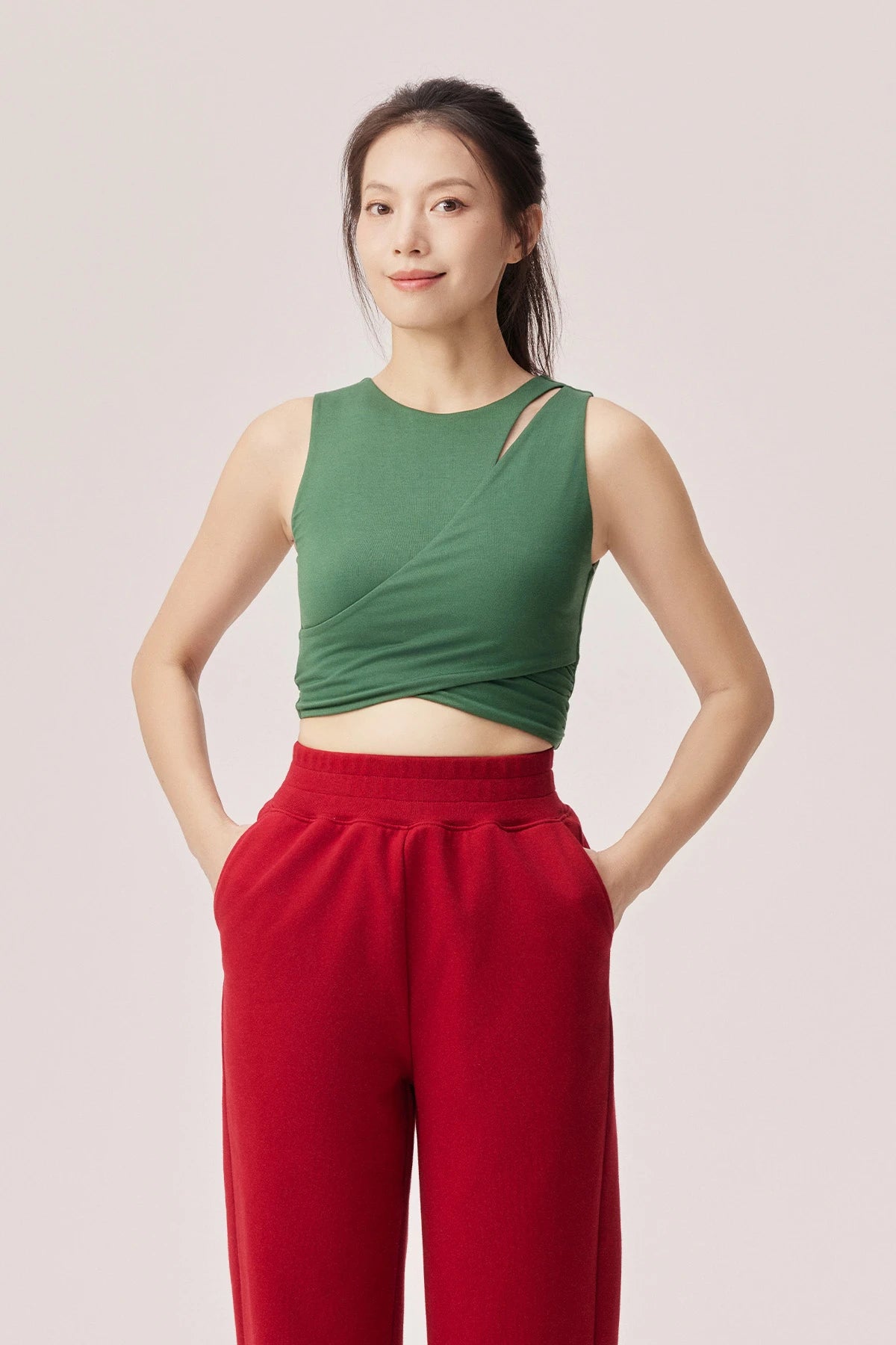 Bella Crescent Cut-out Bamboo Tank