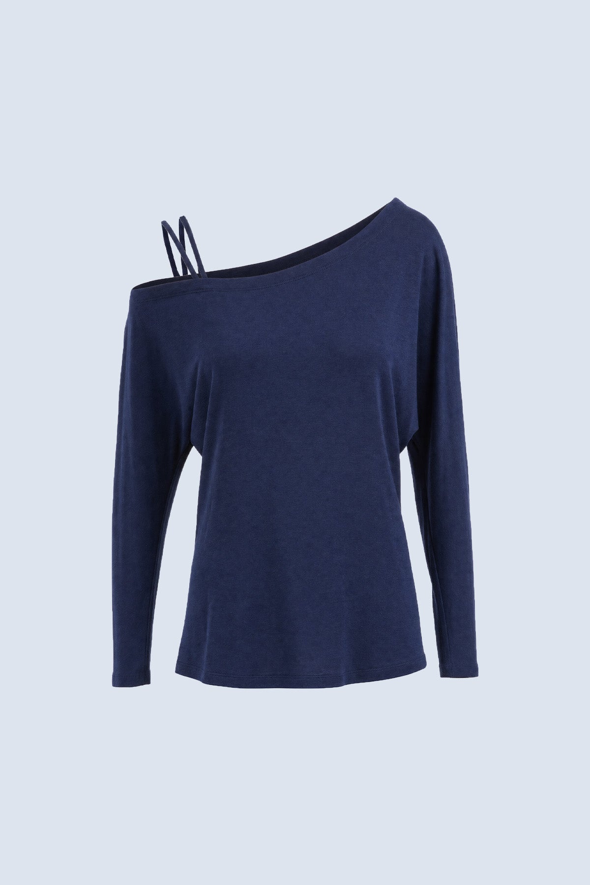 Olivia Asymmetric Off-Shoulder Long-Sleeve Top