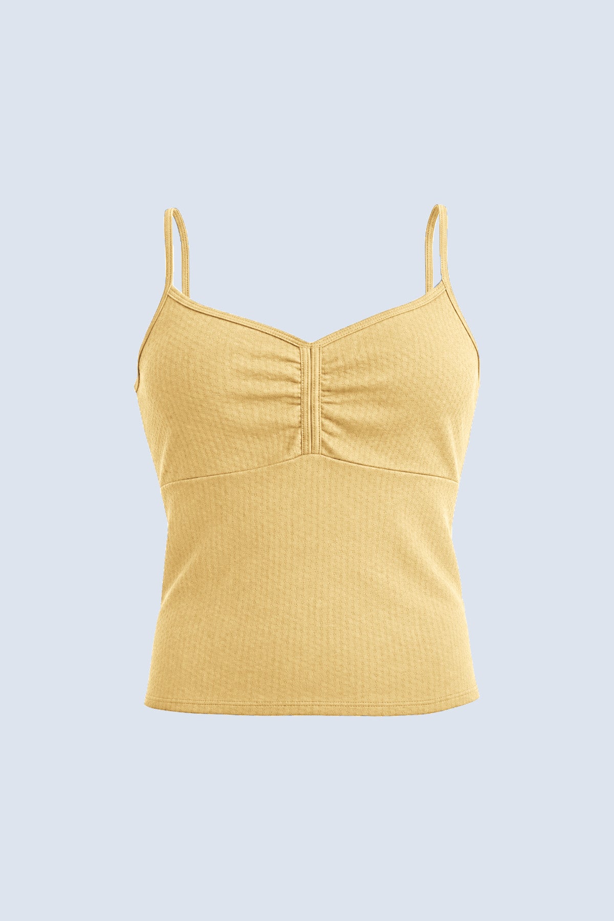 Zoe V-Neck Jacquard Padded Cami Top