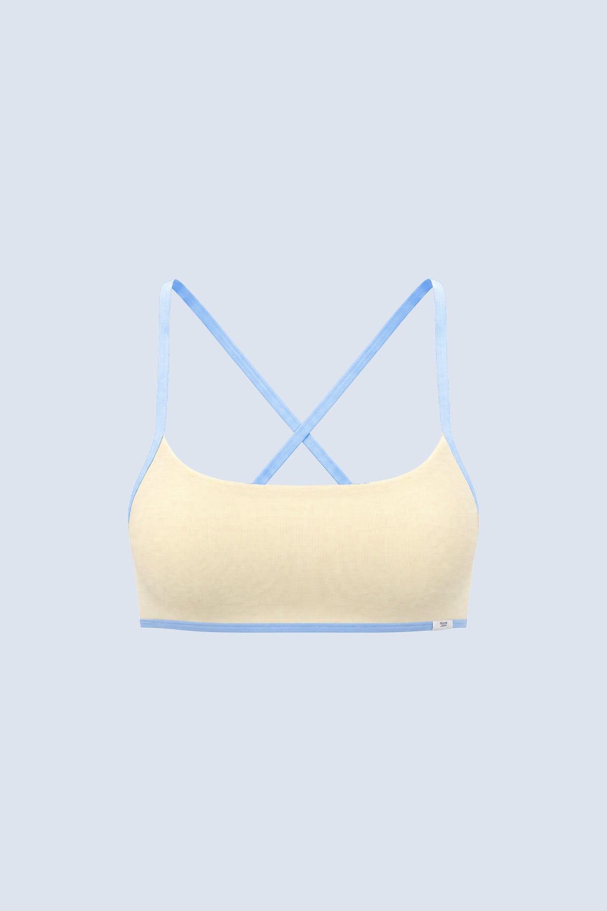 Ruby Square-Neck Cross-Back Crop Tank Top