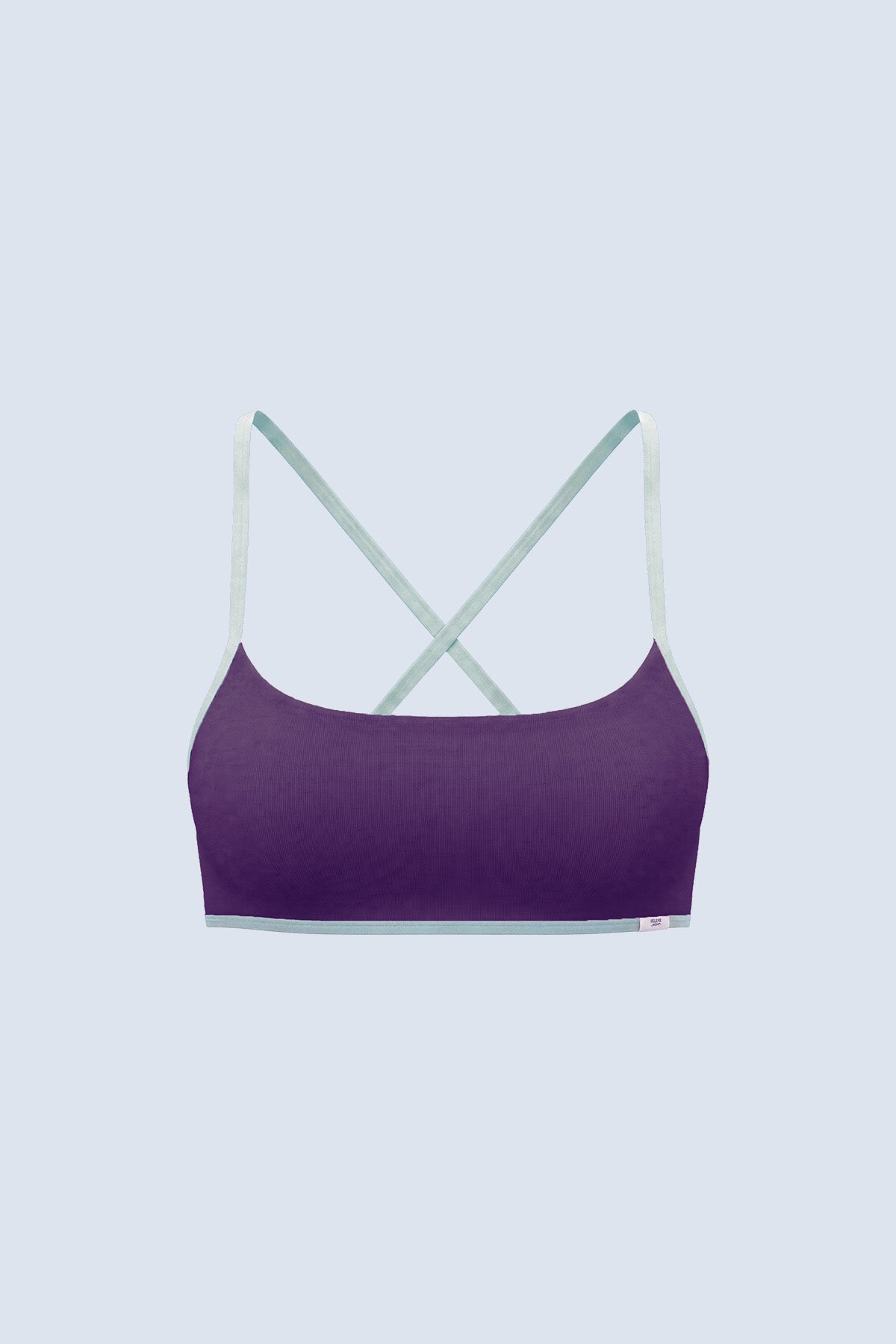 Ruby Square-Neck Cross-Back Crop Tank Top