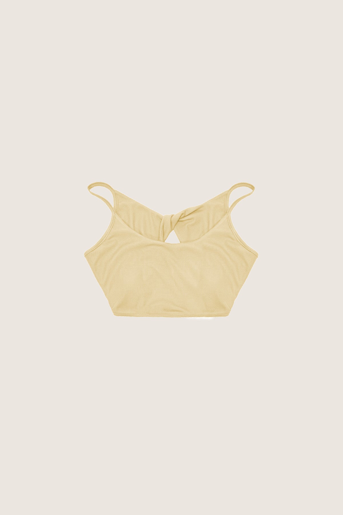 Danna Lyocell Tencel Twist Ribbed Cami Bra Top