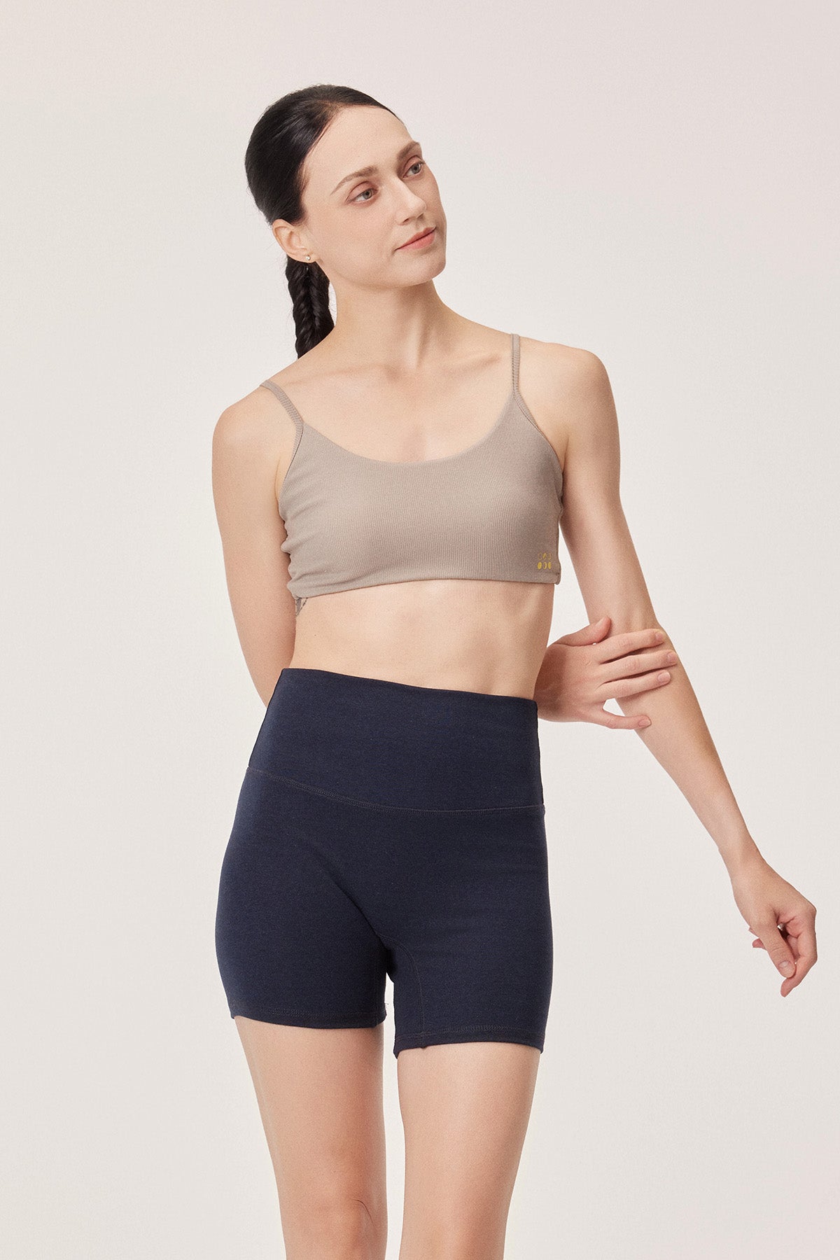Danna Lyocell Tencel Twist Ribbed Cami Bra Top