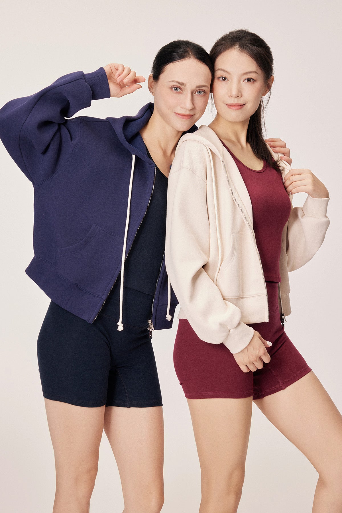 Selene Logo Embroidered Cropped Hoodie Jacket