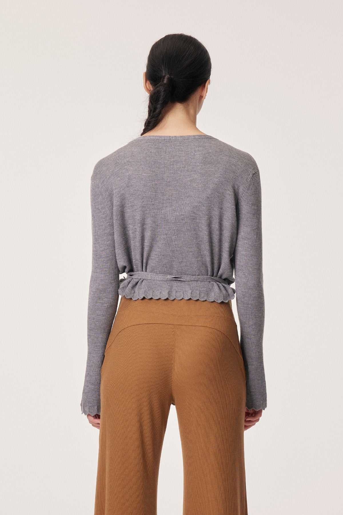 Everleigh 100% Merino Wool Pendant Cross-Tie Cardigan