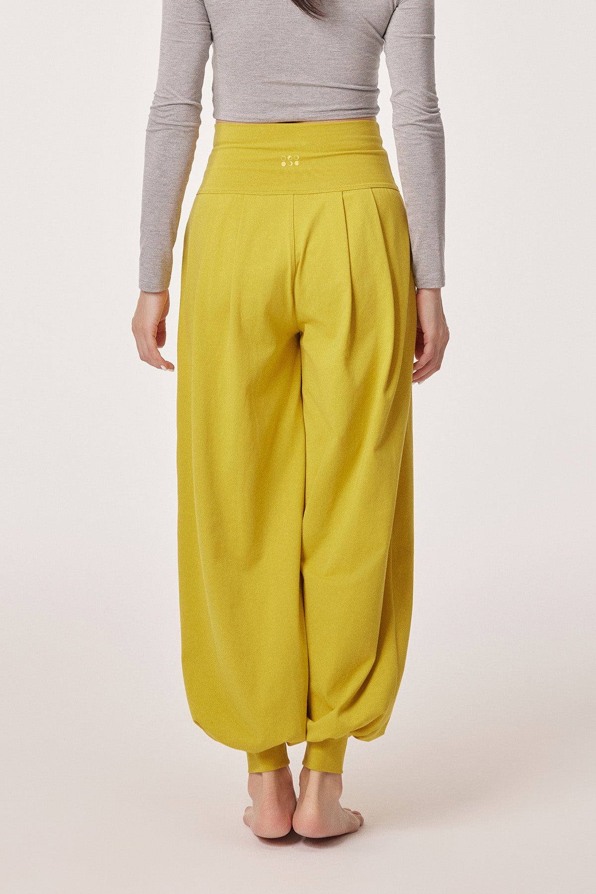 Amari Relaxed High-Rise Cotton Yoga Jogger Pants