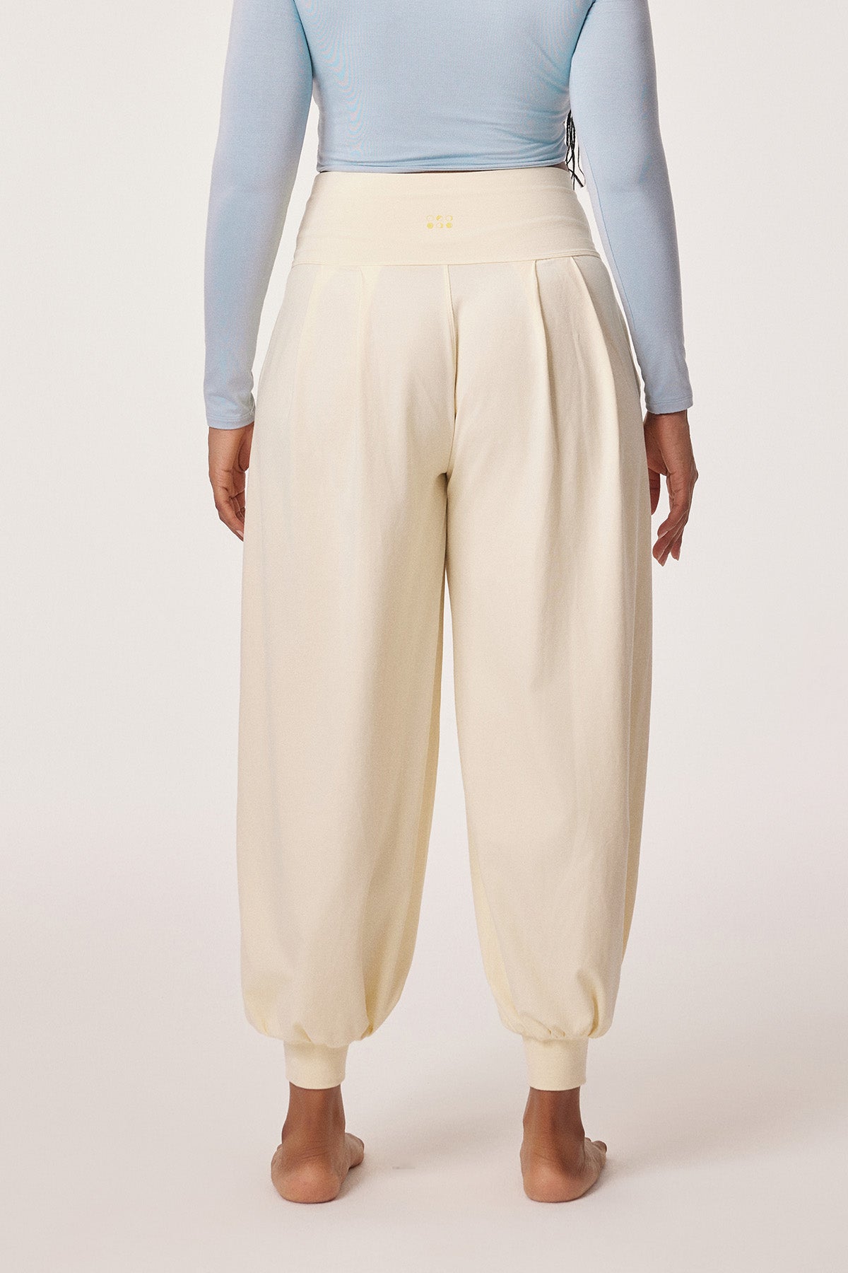 Amari Relaxed High-Rise Cotton Yoga Jogger Pants