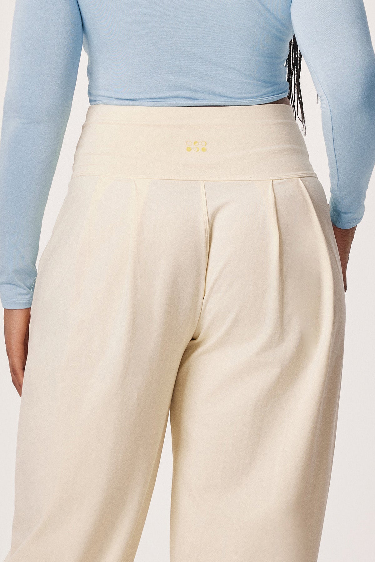 Amari Relaxed High-Rise Cotton Yoga Jogger Pants