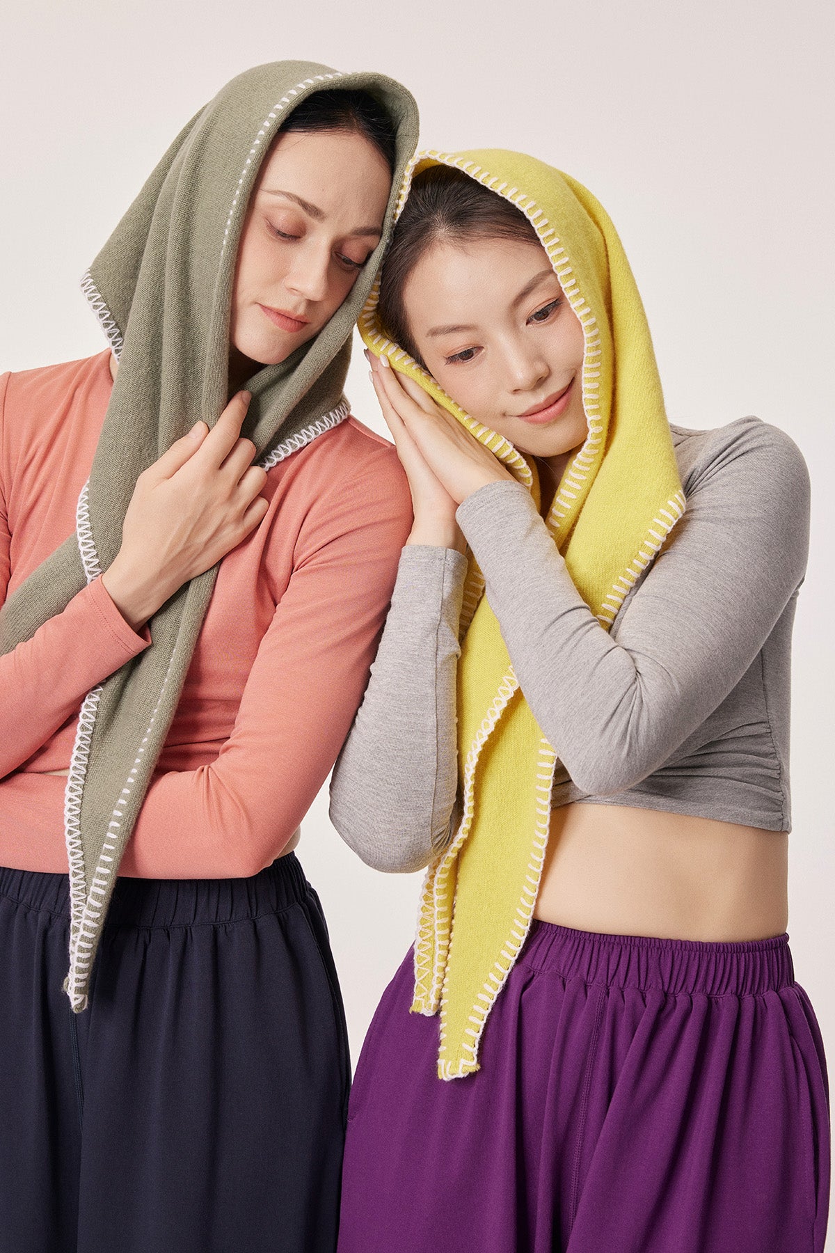 Handcrafted 100% Merino Wool Multi-Use Triangle Shawl