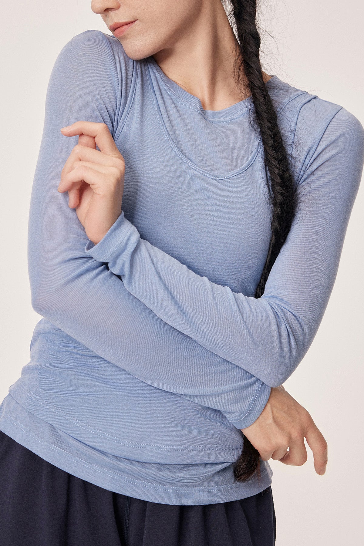 Maggie Lyocell-Wool Fitted Knit Two-Piece Set